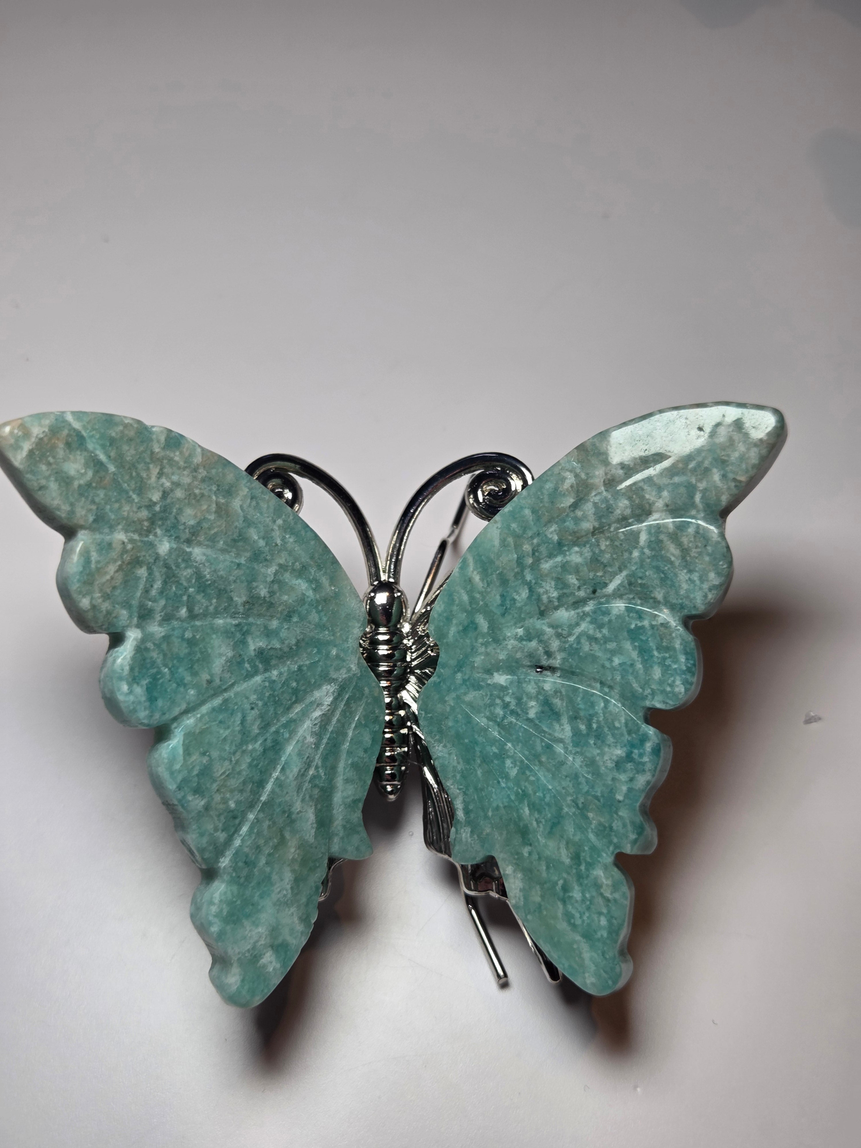 Amazonite crystal butterfly