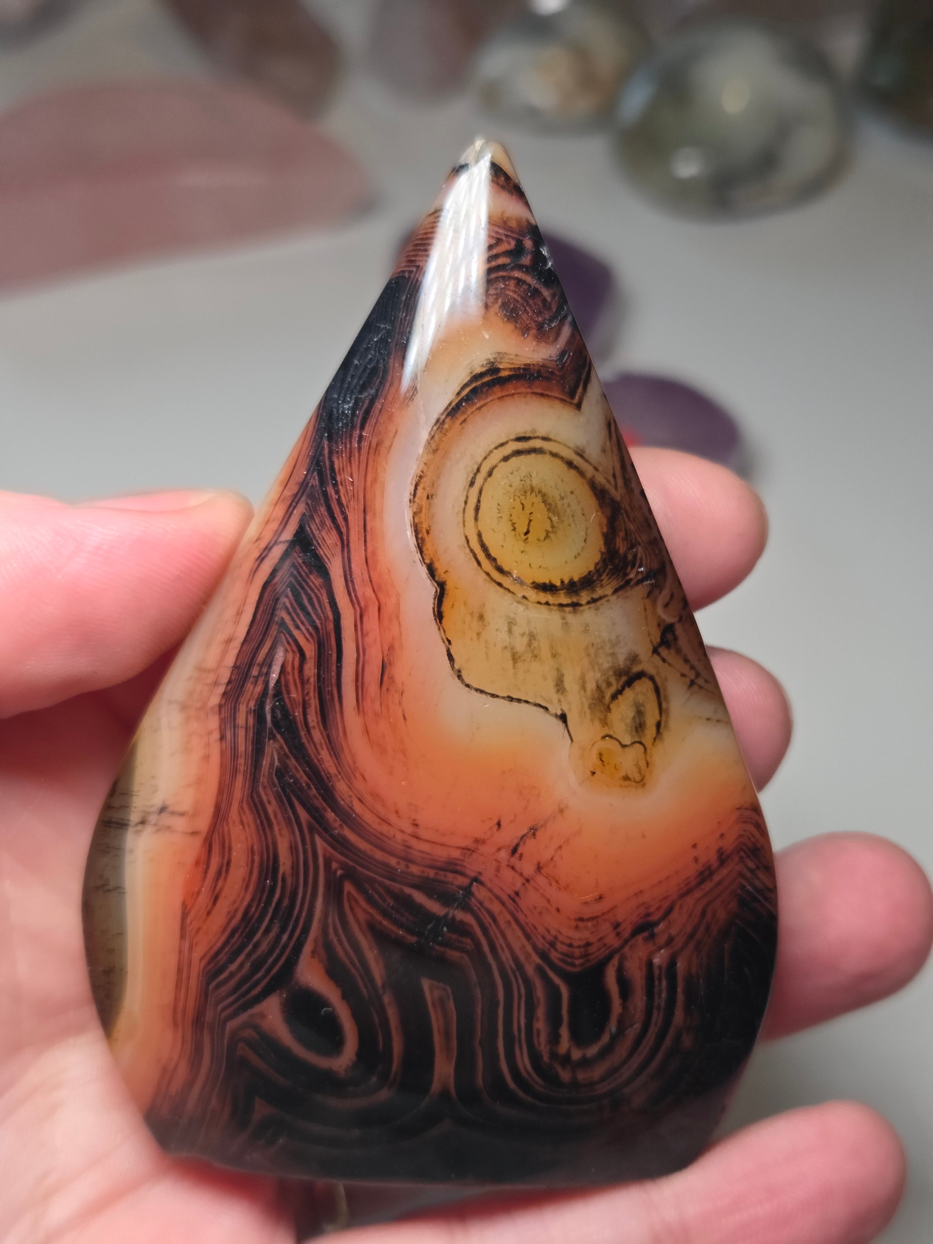 Sardonyx crystal Tear drop