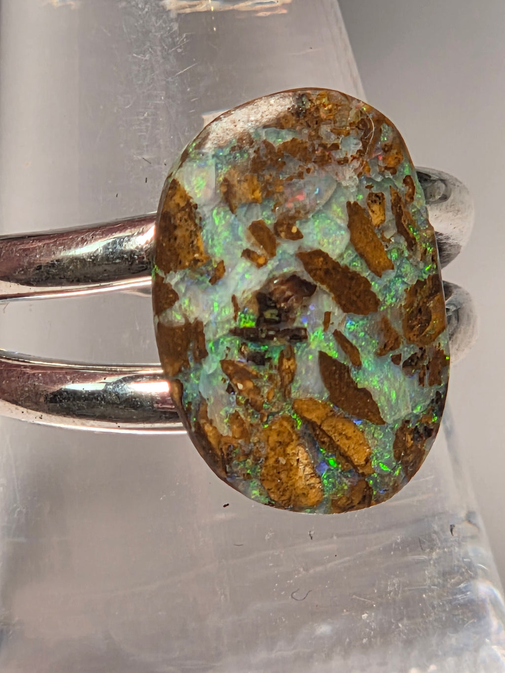 S925 Australian opal crystal matrix from Queensland Australia