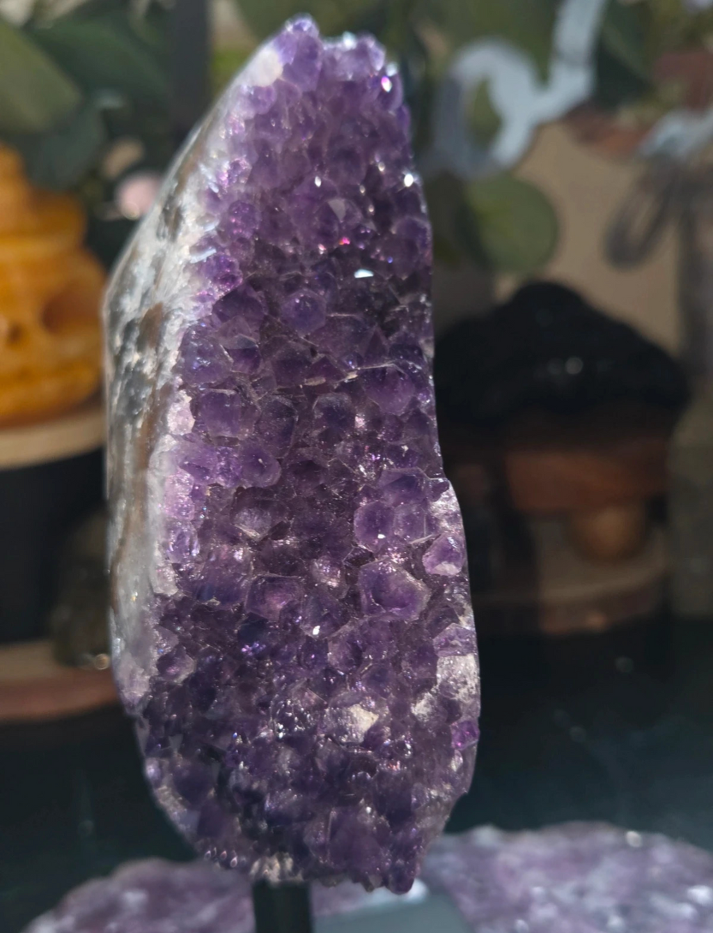Stunning Amethyst crystal on stand
