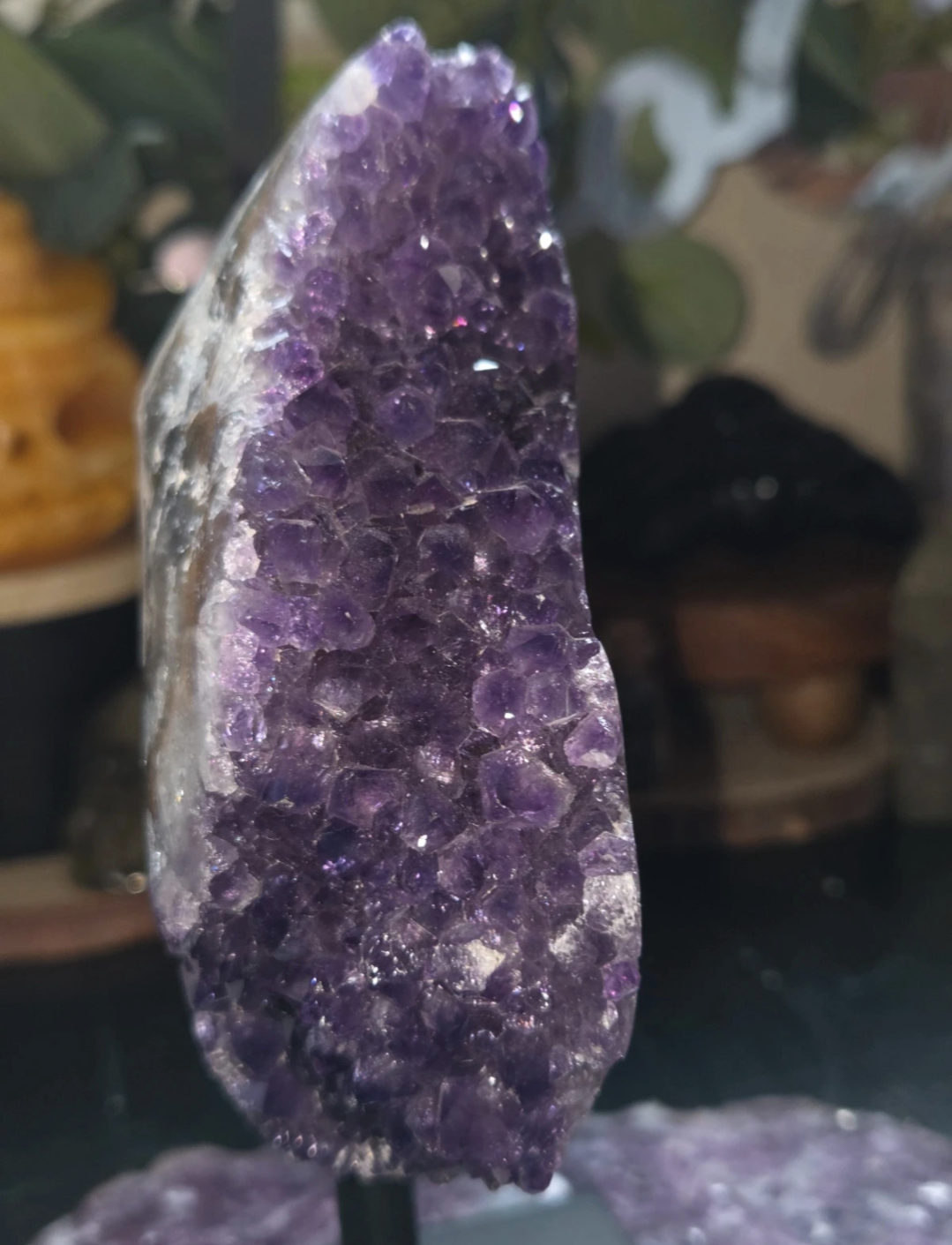 Stunning Amethyst crystal on stand