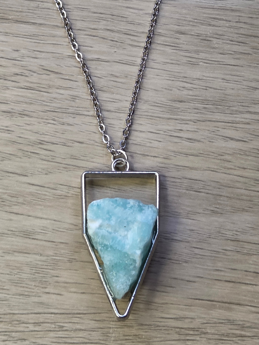 Hemimorphite crystal handmade necklace