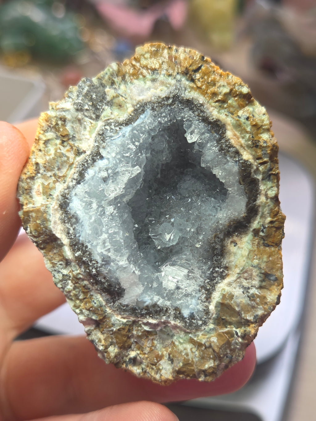 Raw Geode crystal specimen