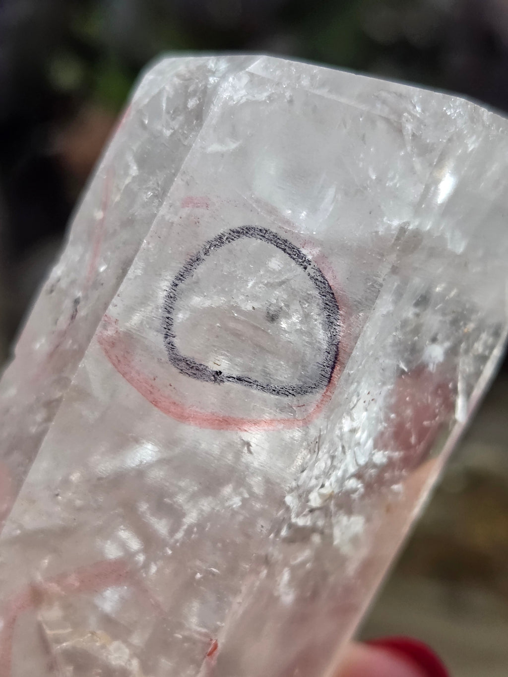 Large  enhydro crystal raw tower