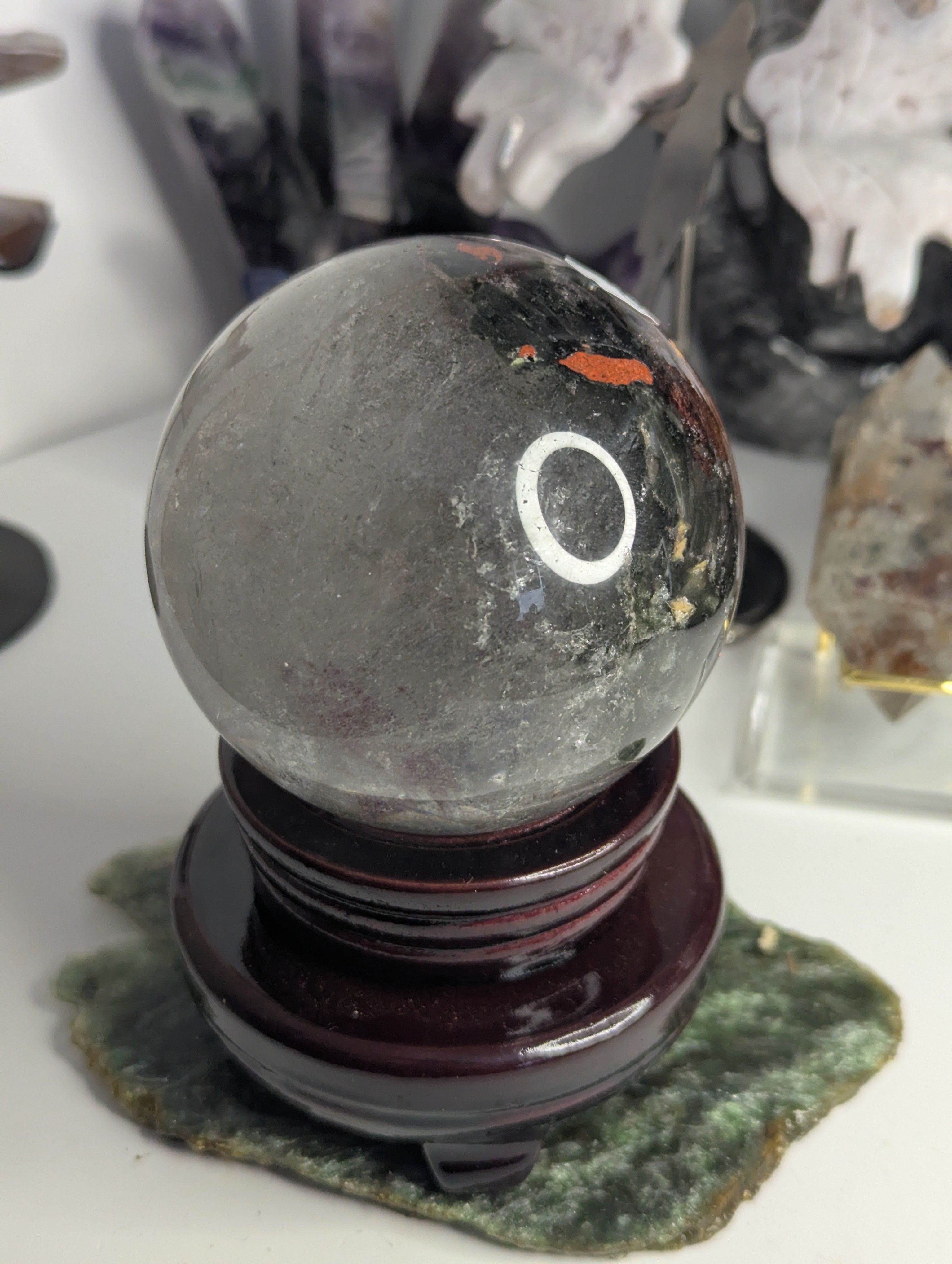 Amazing high Grade Garden quartz crystal sphere