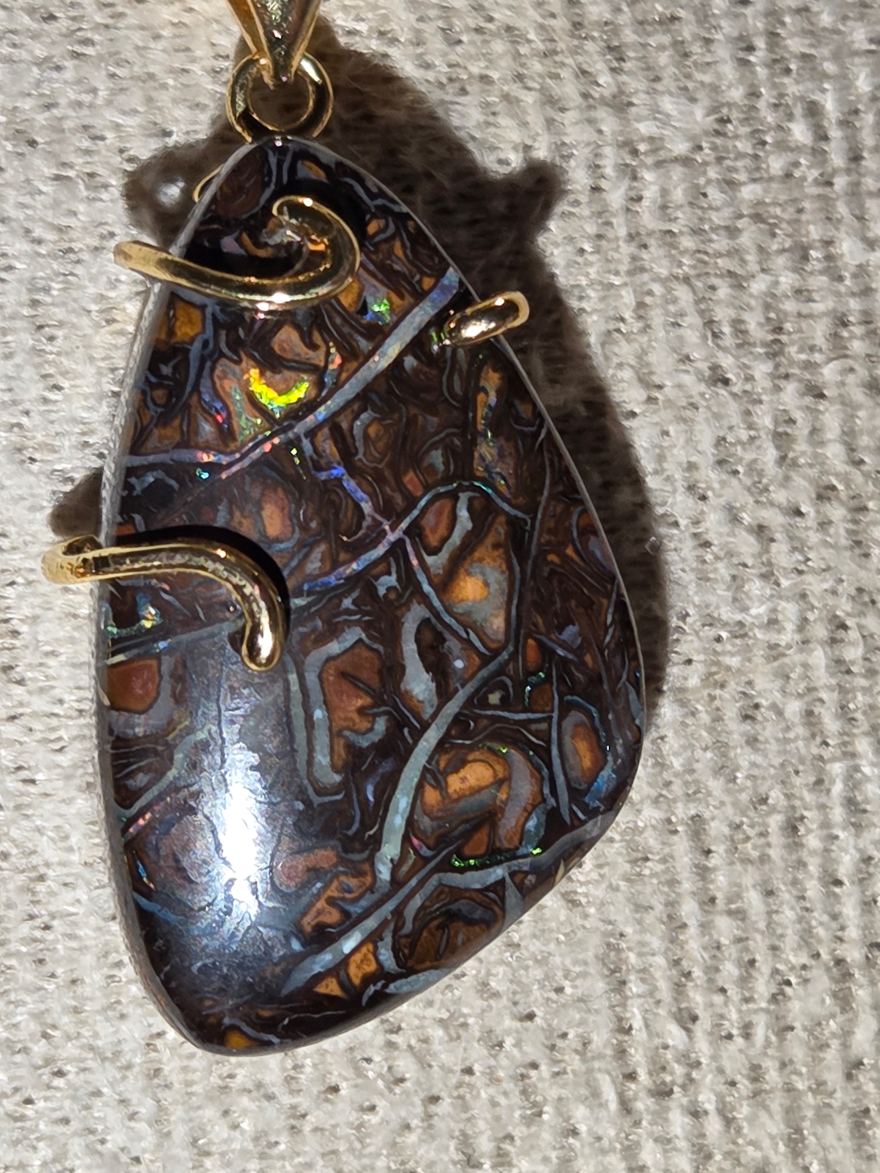 Amazing high quality S925 bolder opal necklace