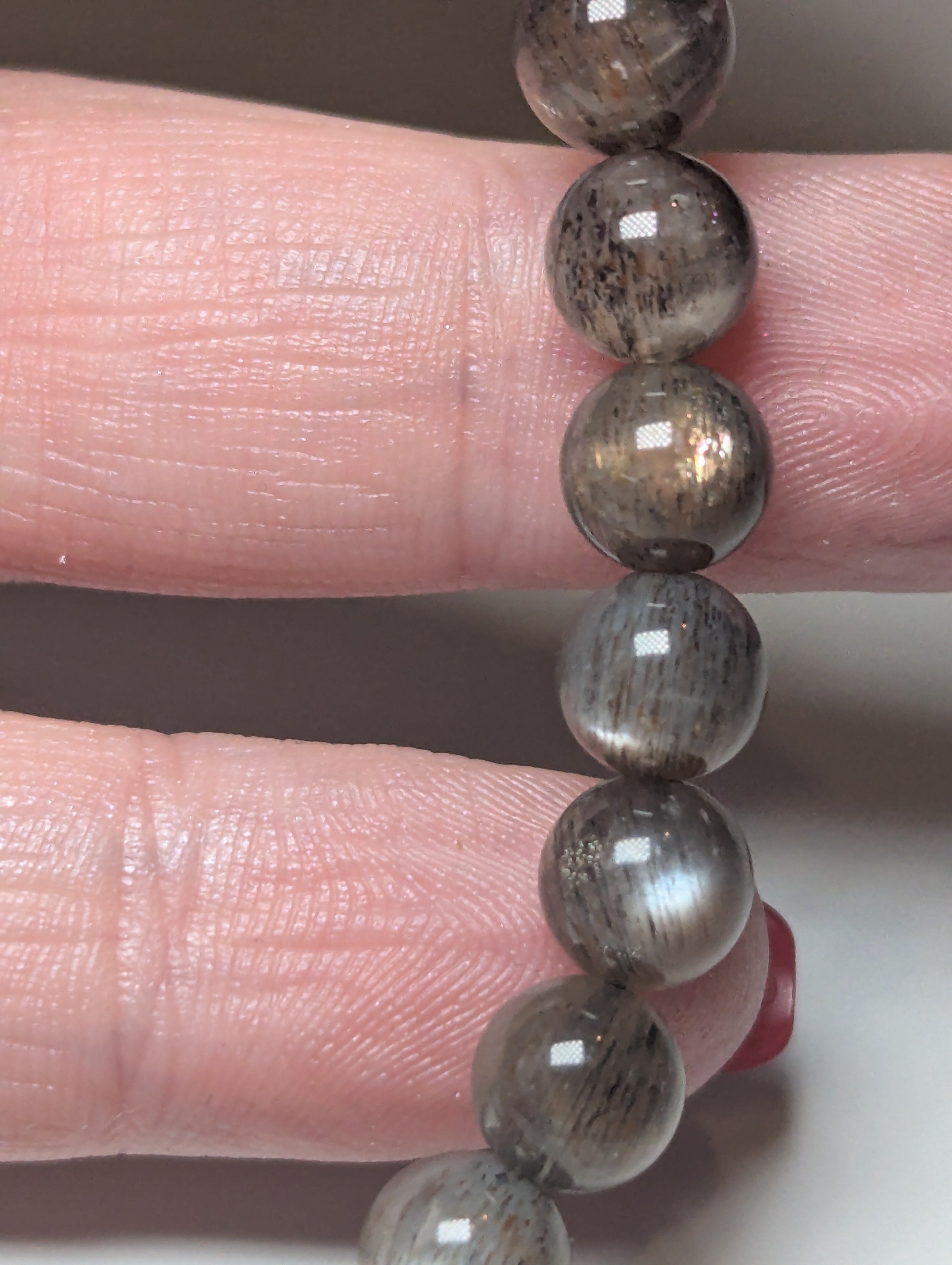 Black Moonstone grade AA bracelet