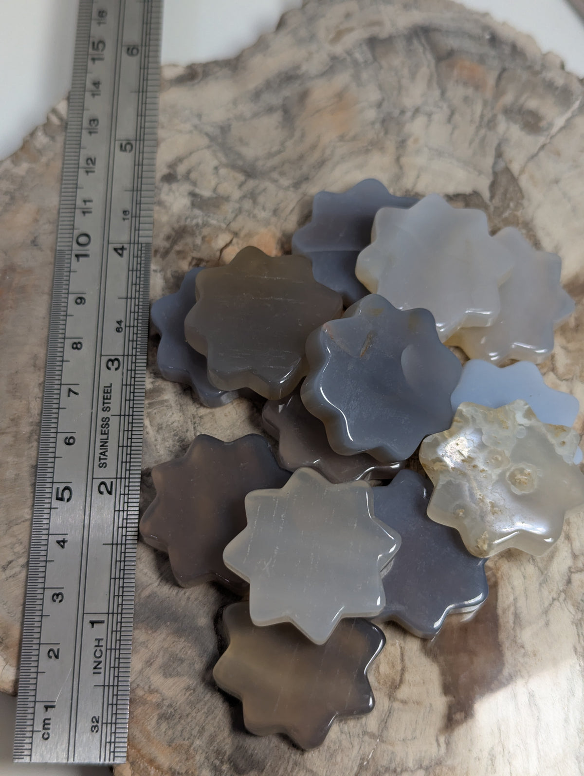 Agate crystal flowers 1 PC