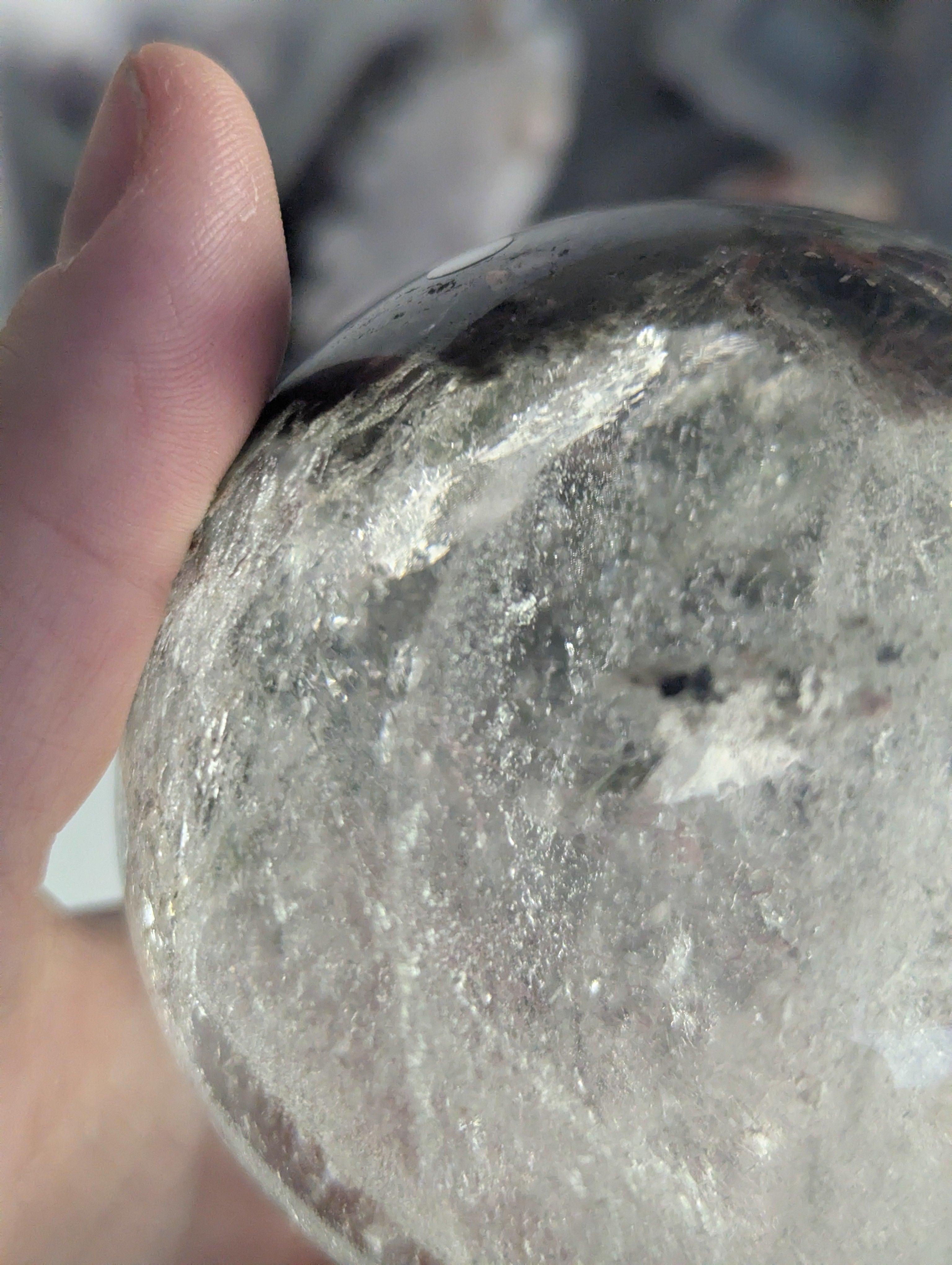 Amazing high Grade Garden quartz crystal sphere