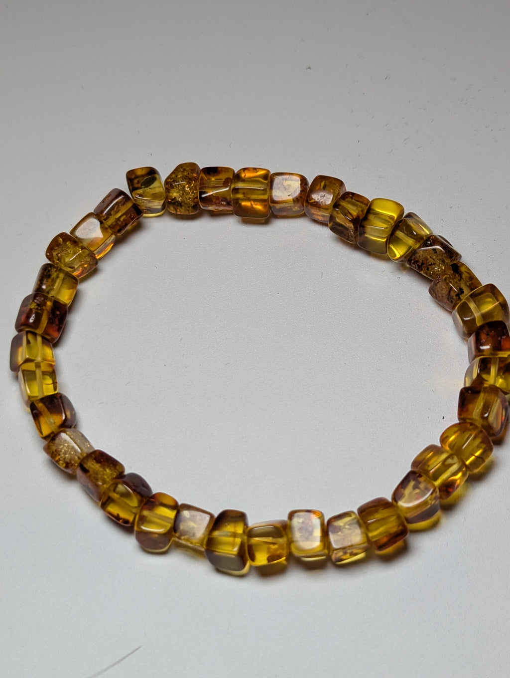 Amber beaded bracelet