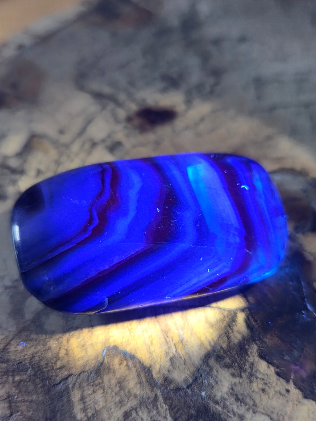 Rose flourite crystal palm stone