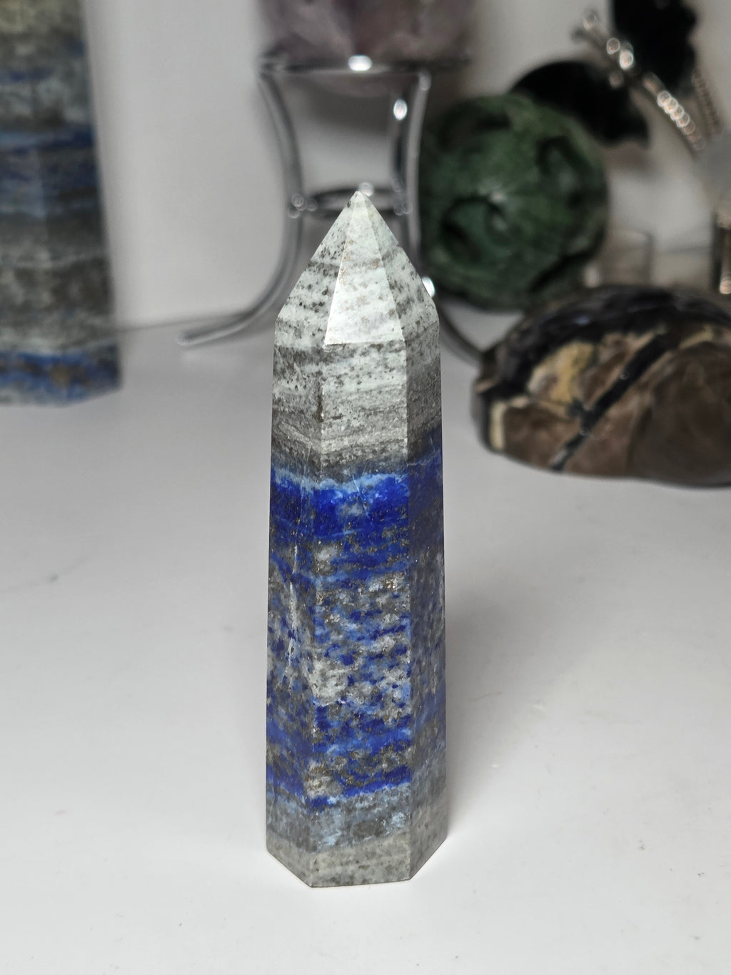High quality crystal lapis Lazuli crystal tower