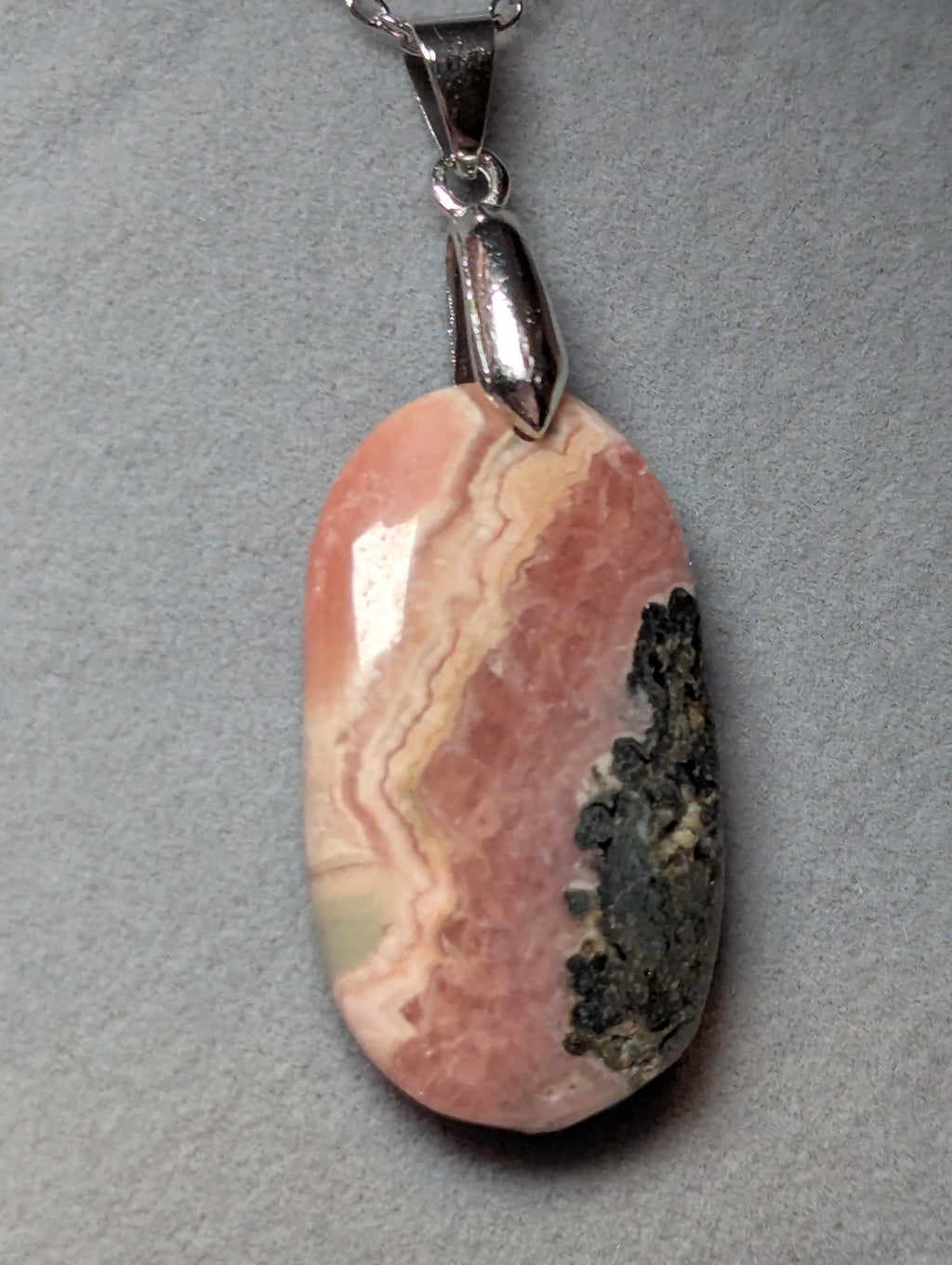 Rhodcrosite crystal handmade necklace