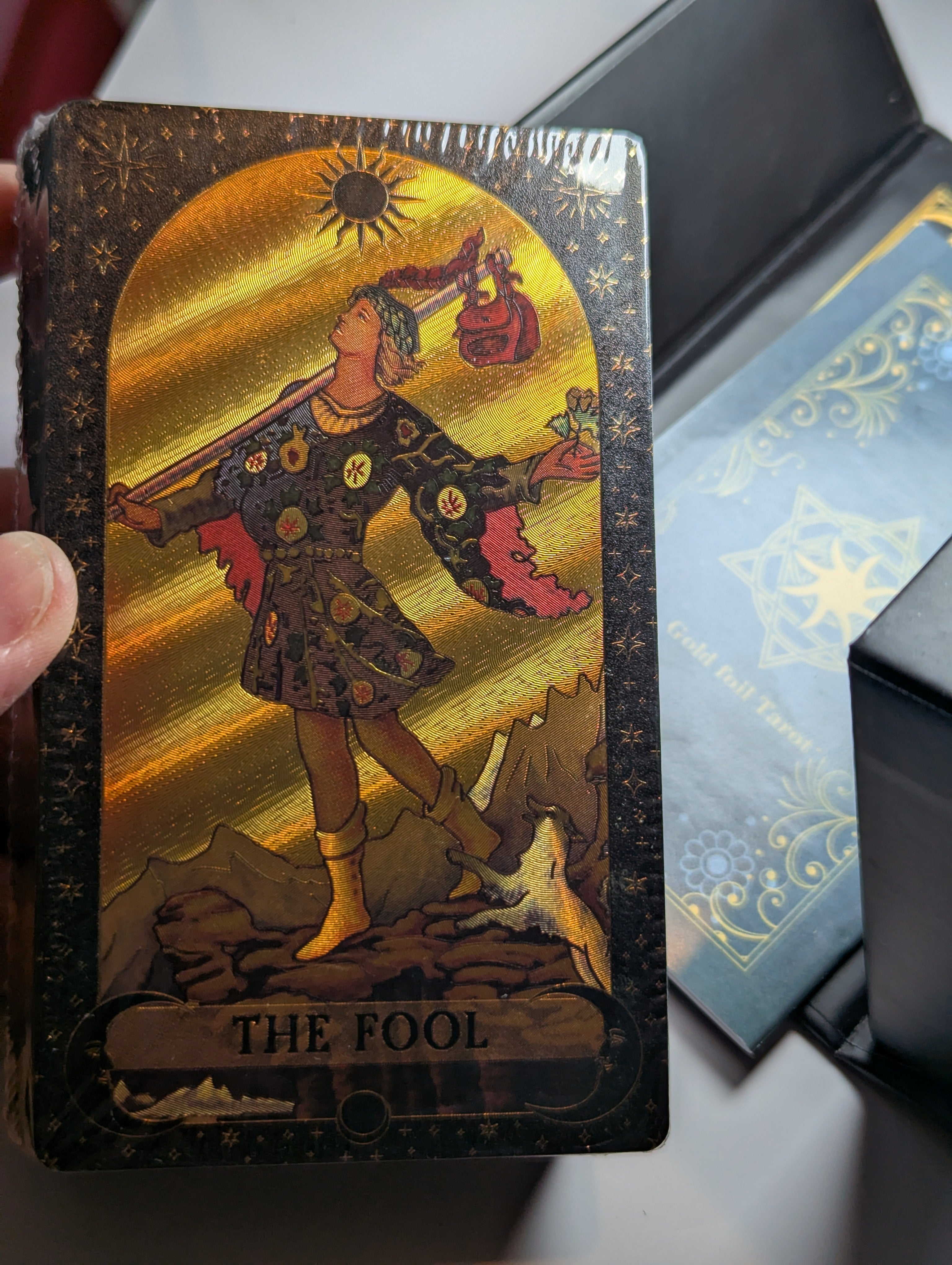 Hard case golden foil Tarror cards