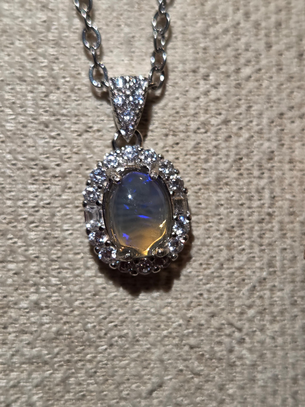Beautiful clear opal necklace from  Queensland Australia