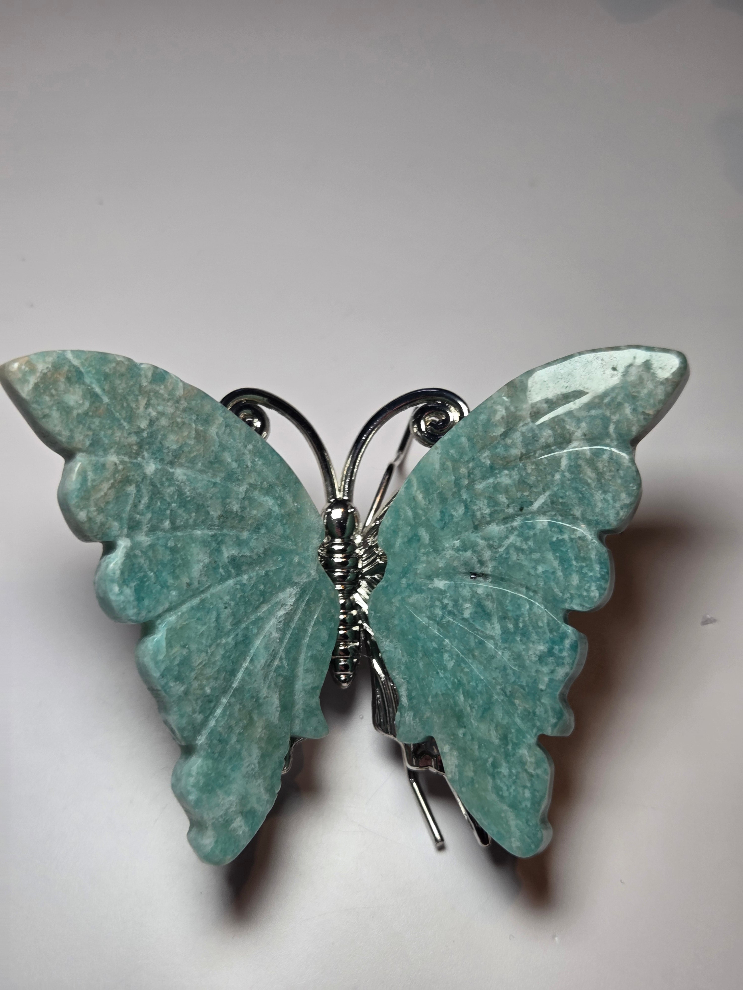 Amazonite crystal butterfly