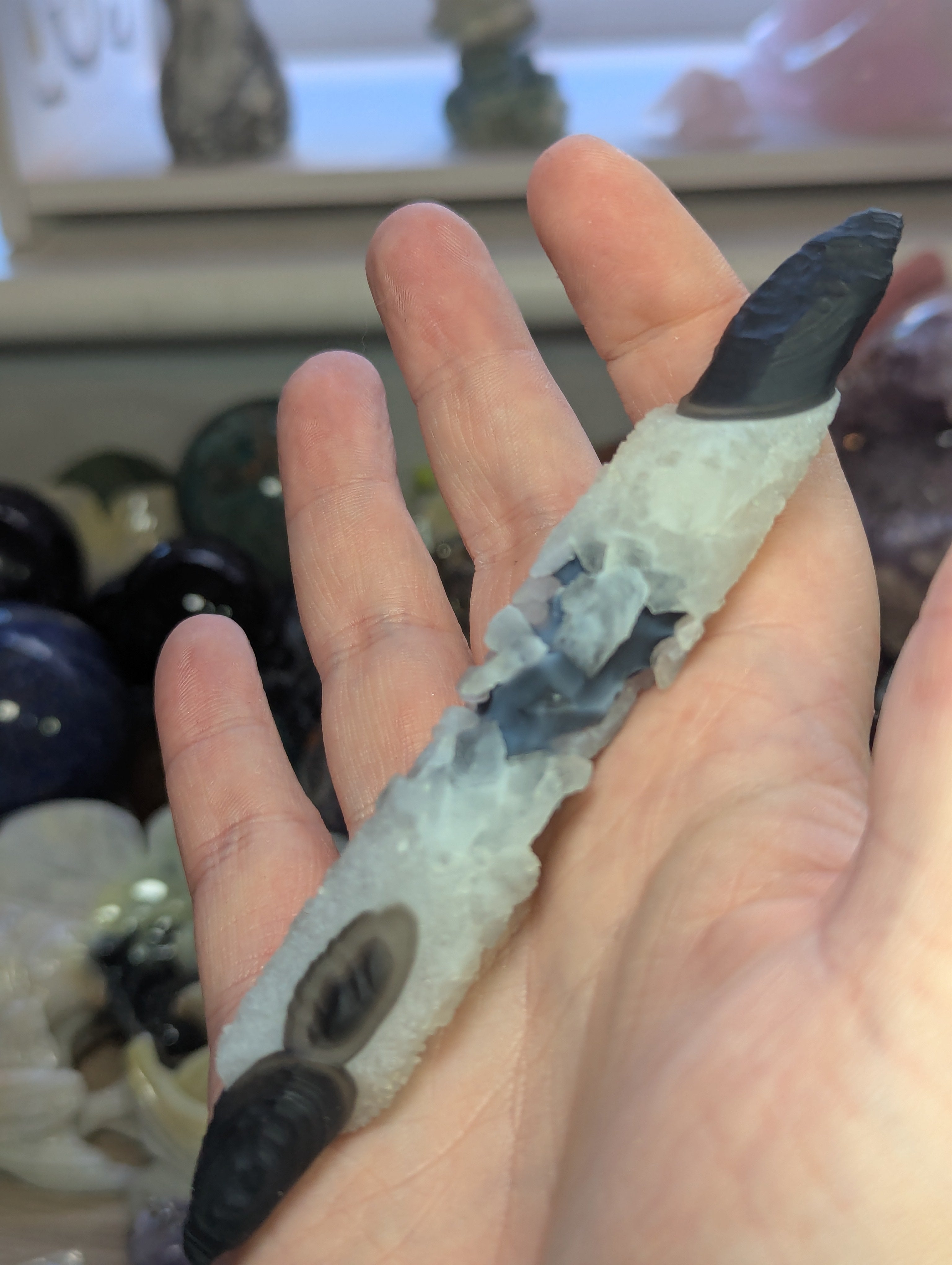 Gobi agate crystal wand