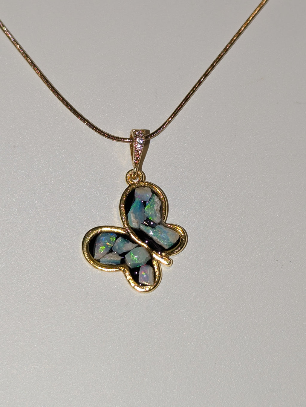 Australian opal handmade necklace