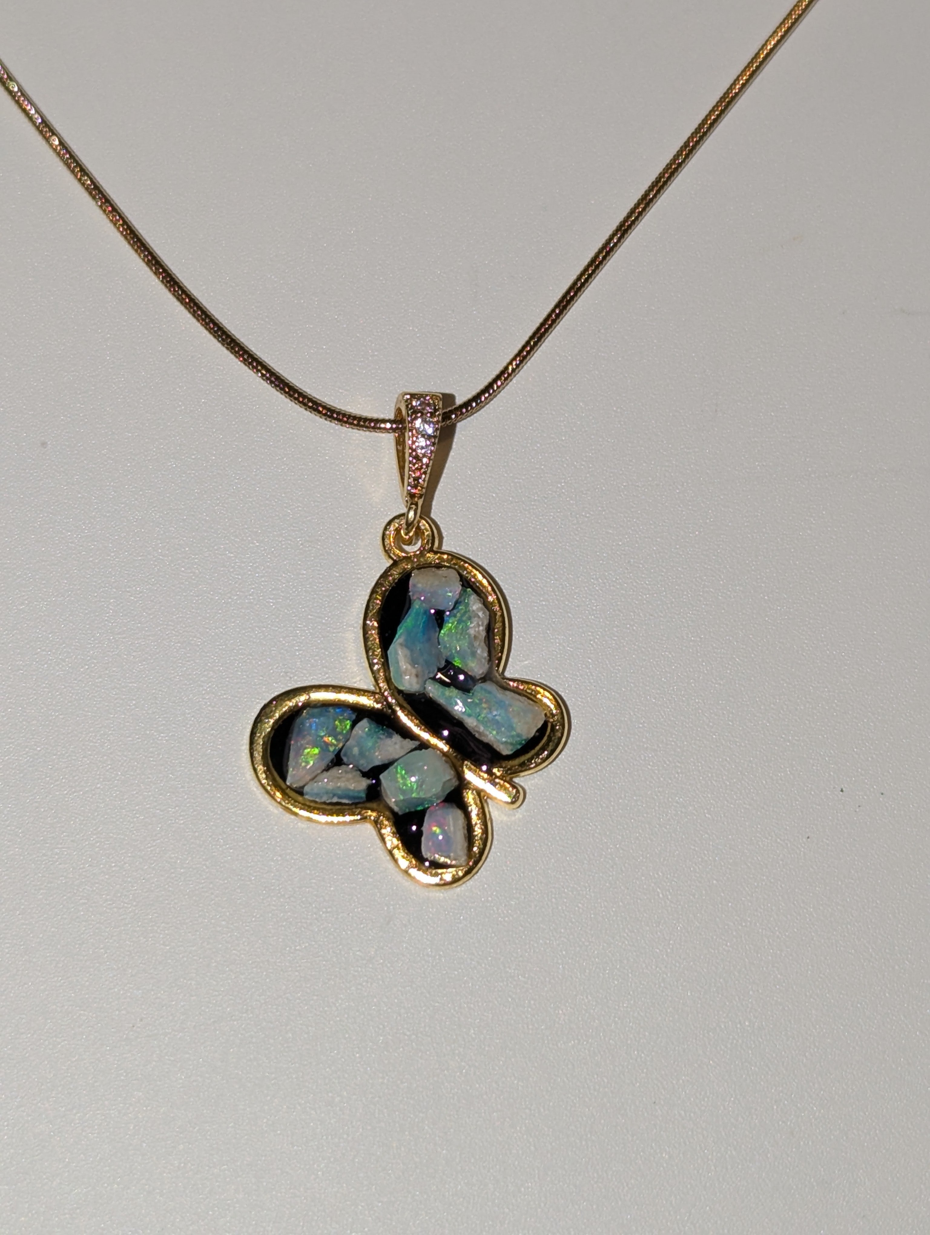 Australian opal handmade necklace