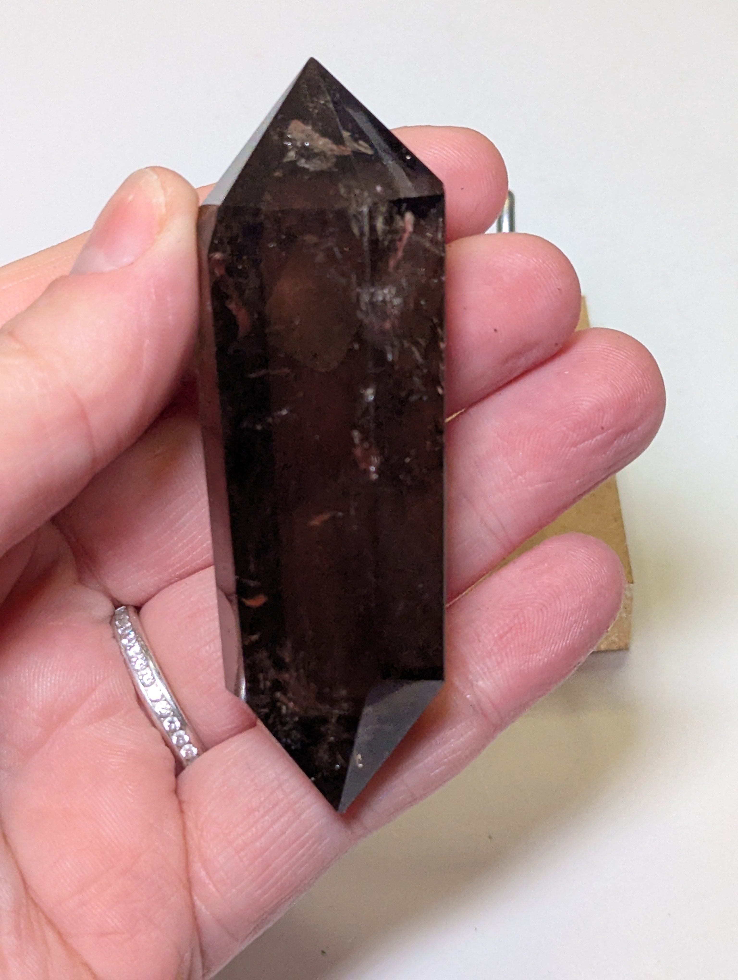 Smokey quartz crystal DT with stand