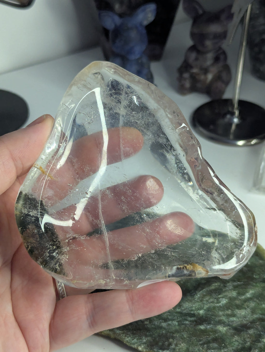 Garden quartz crystal bowl