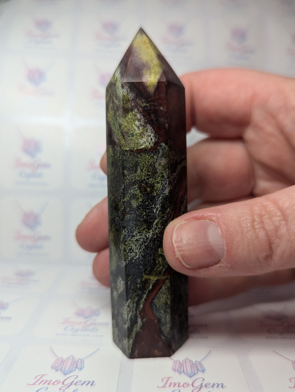 Dragon blood stone crystal tower