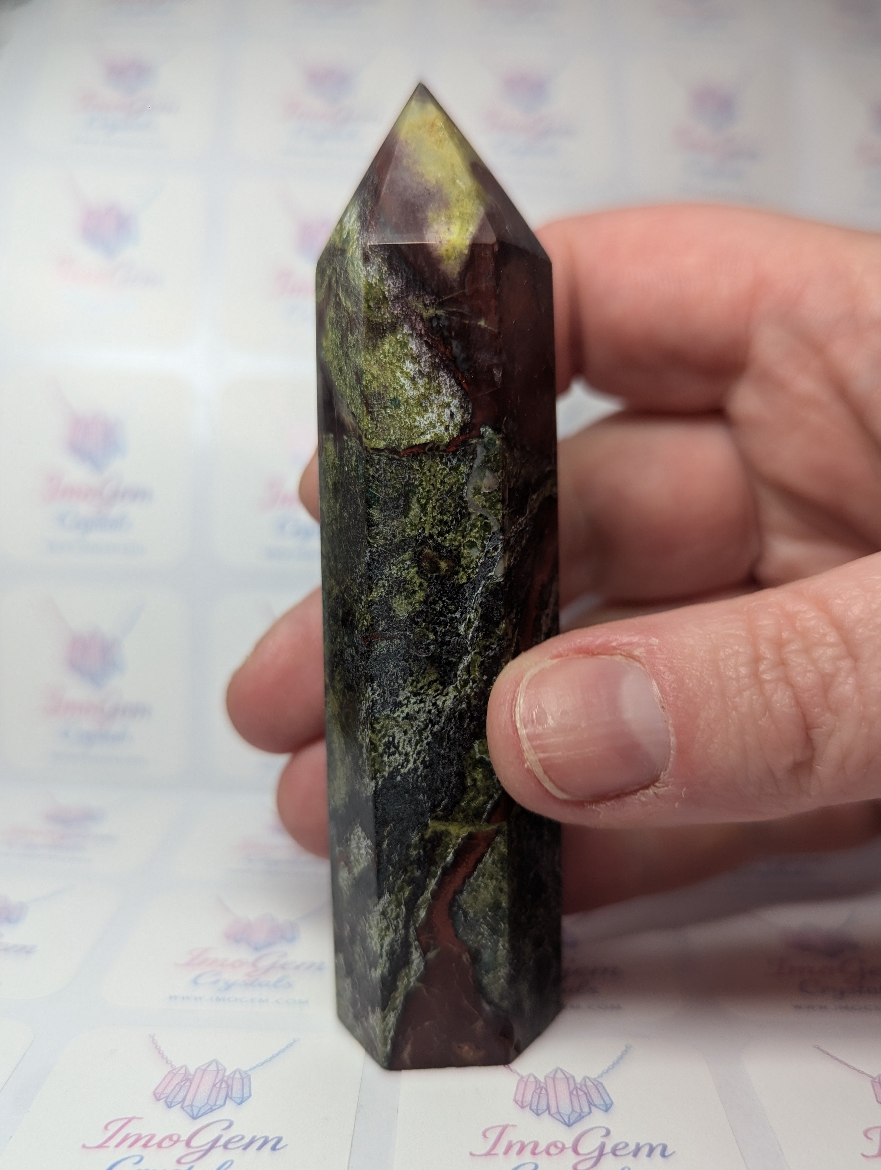 Dragon blood stone crystal tower