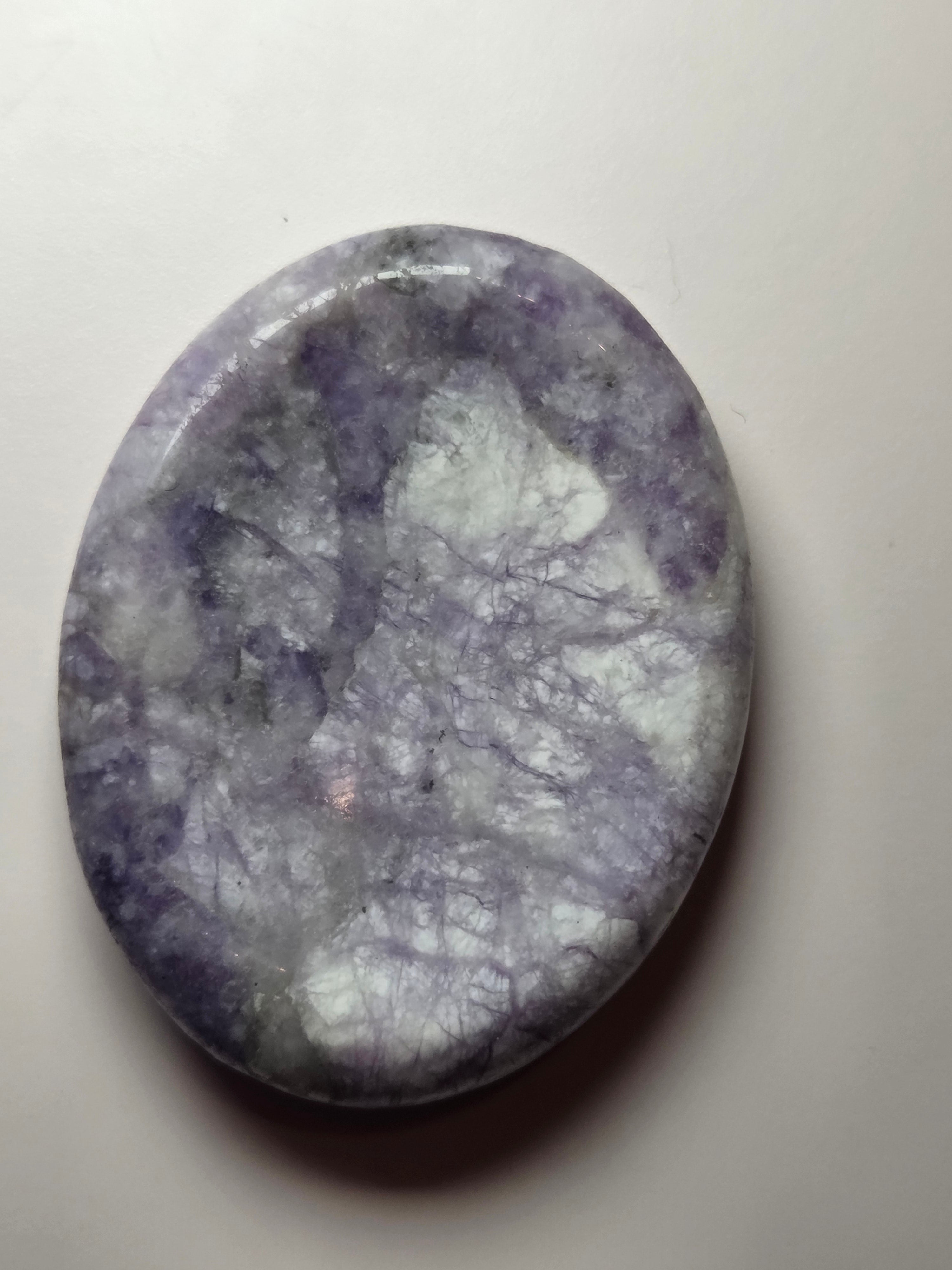 Tiffany stone crystal worry stone