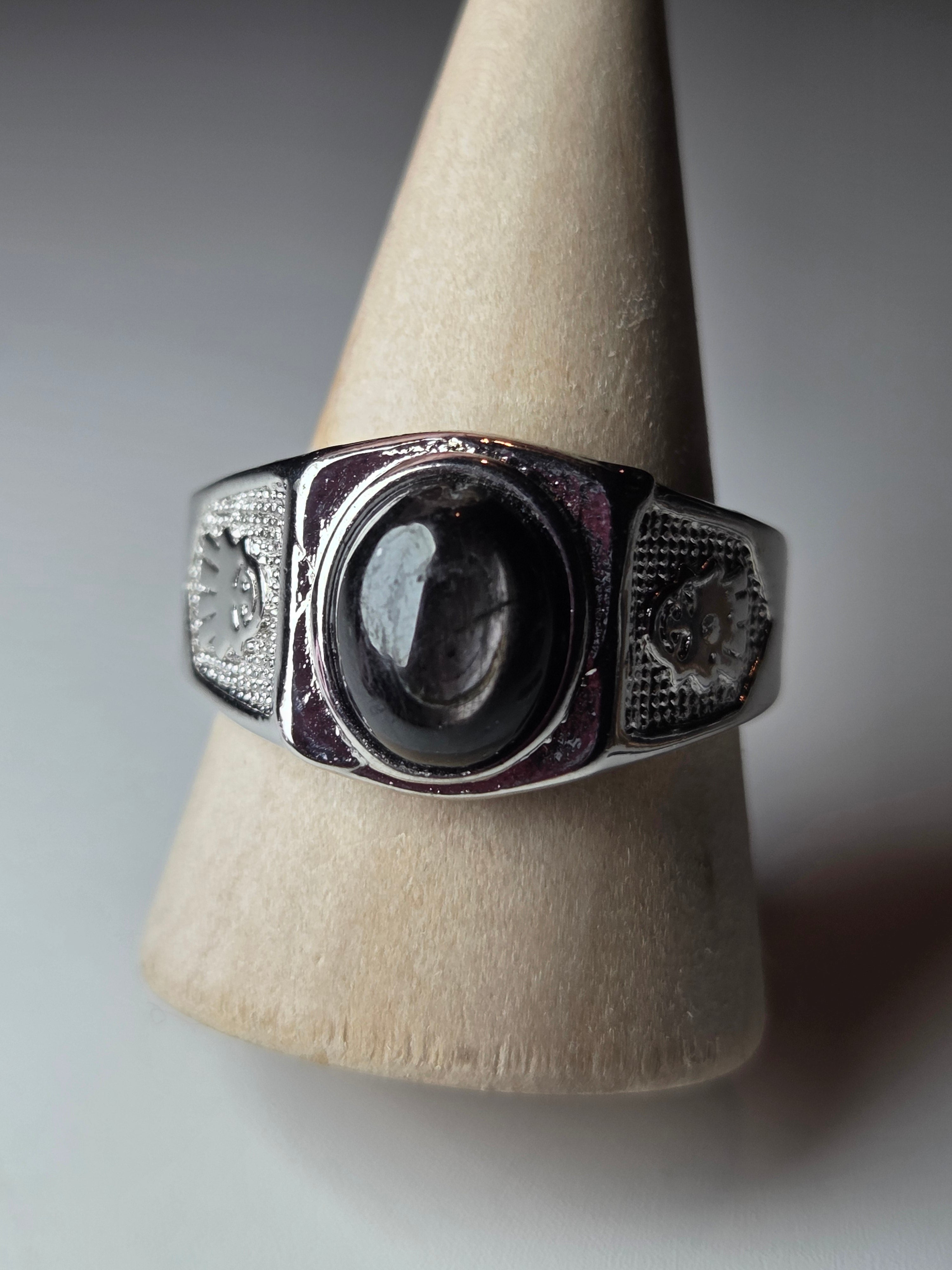 Hypersthene crystal Adjustable ring