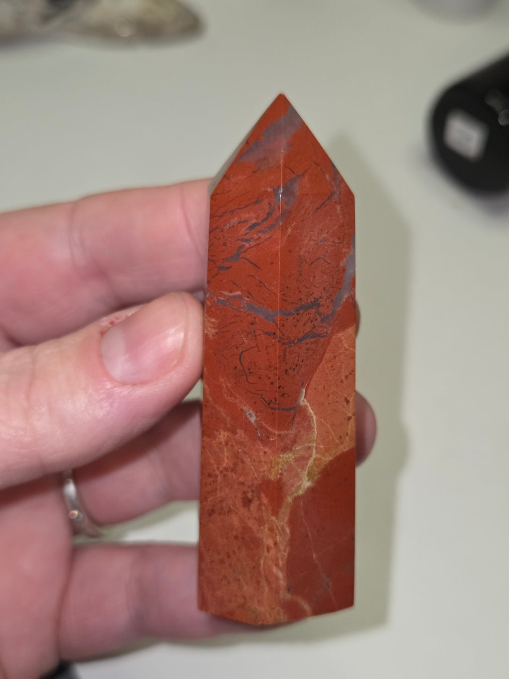 Red Jasper crystal tower