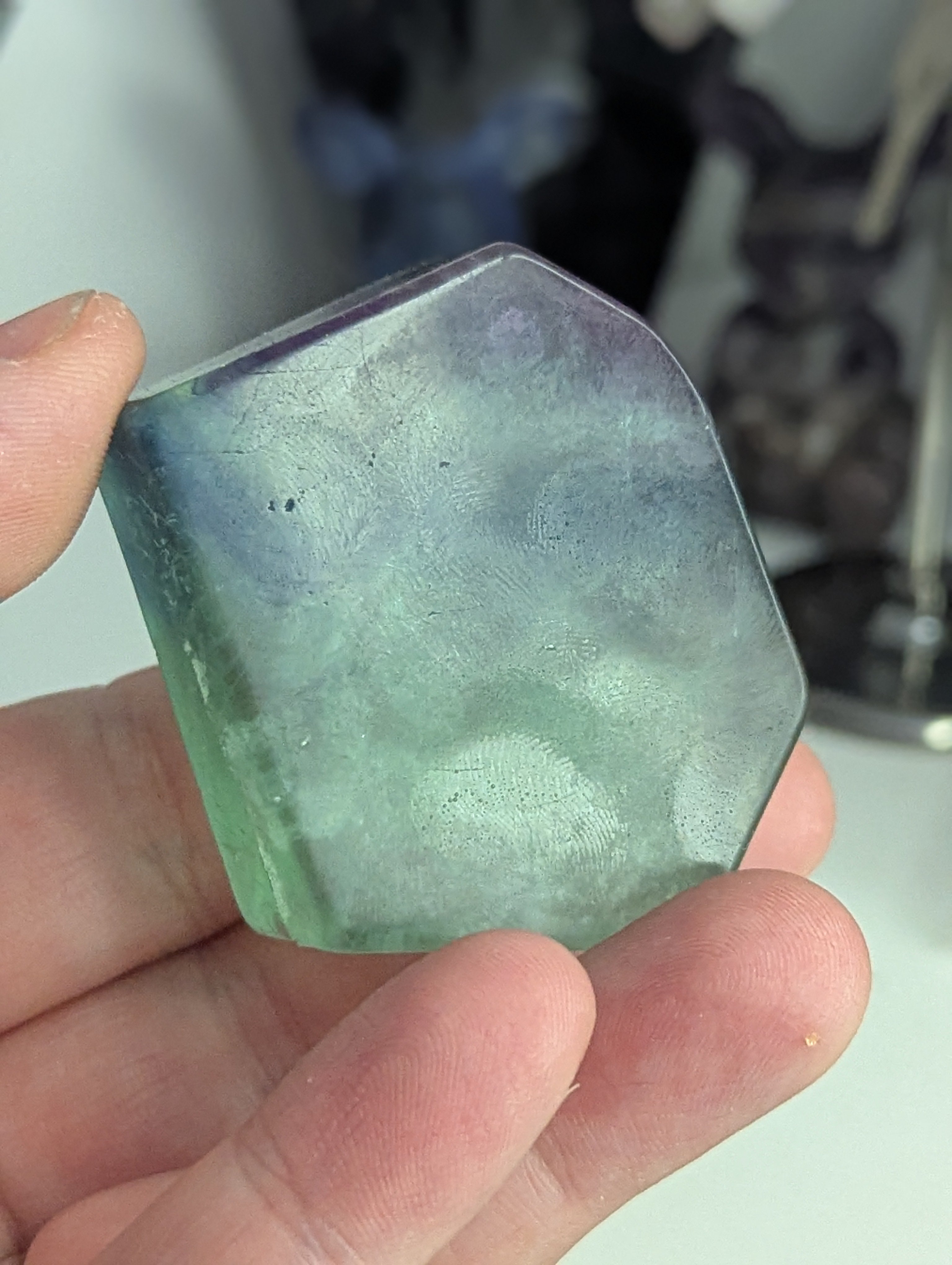 Flourite crystal freeform