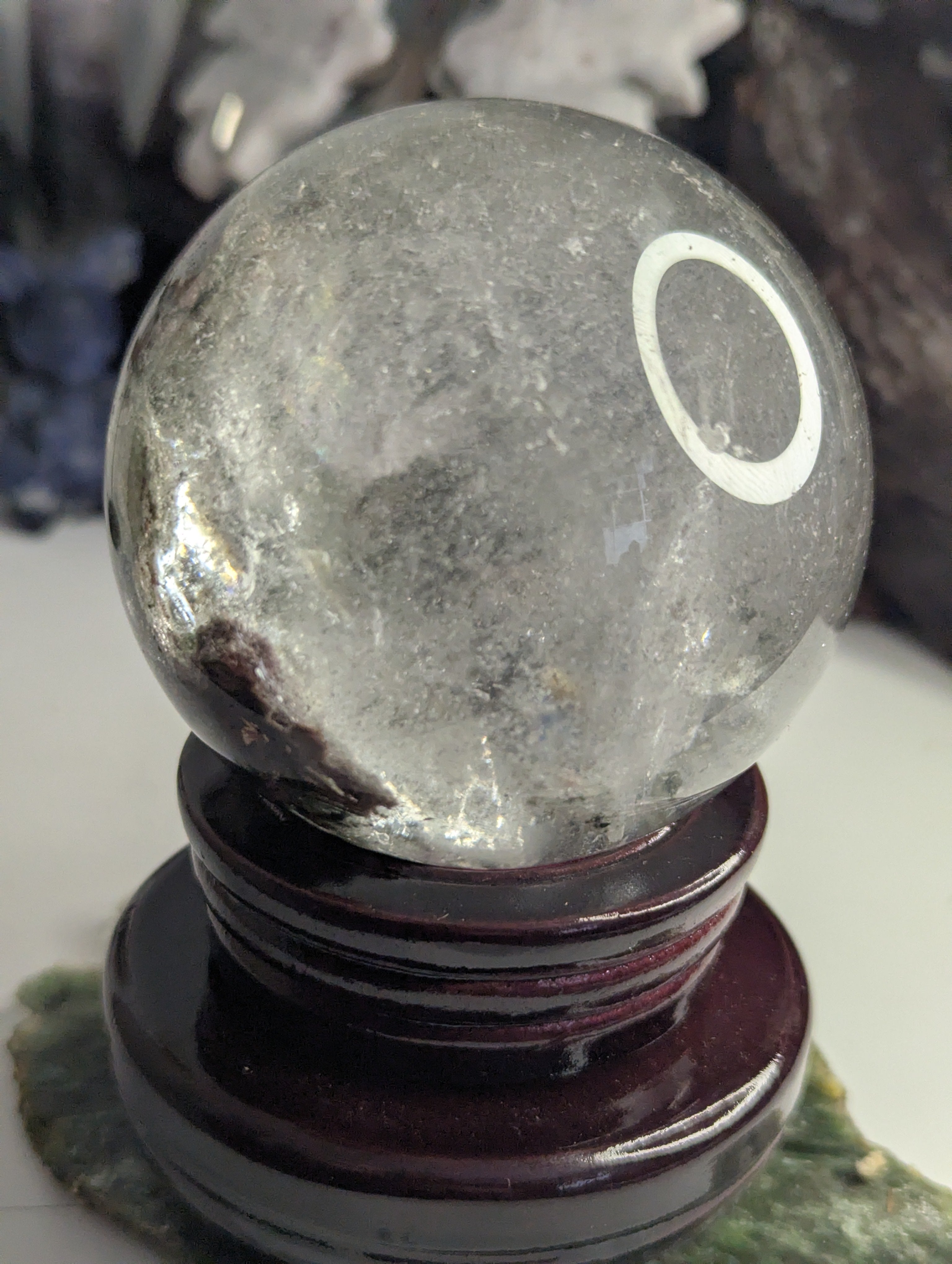 Amazing high Grade Garden quartz crystal sphere