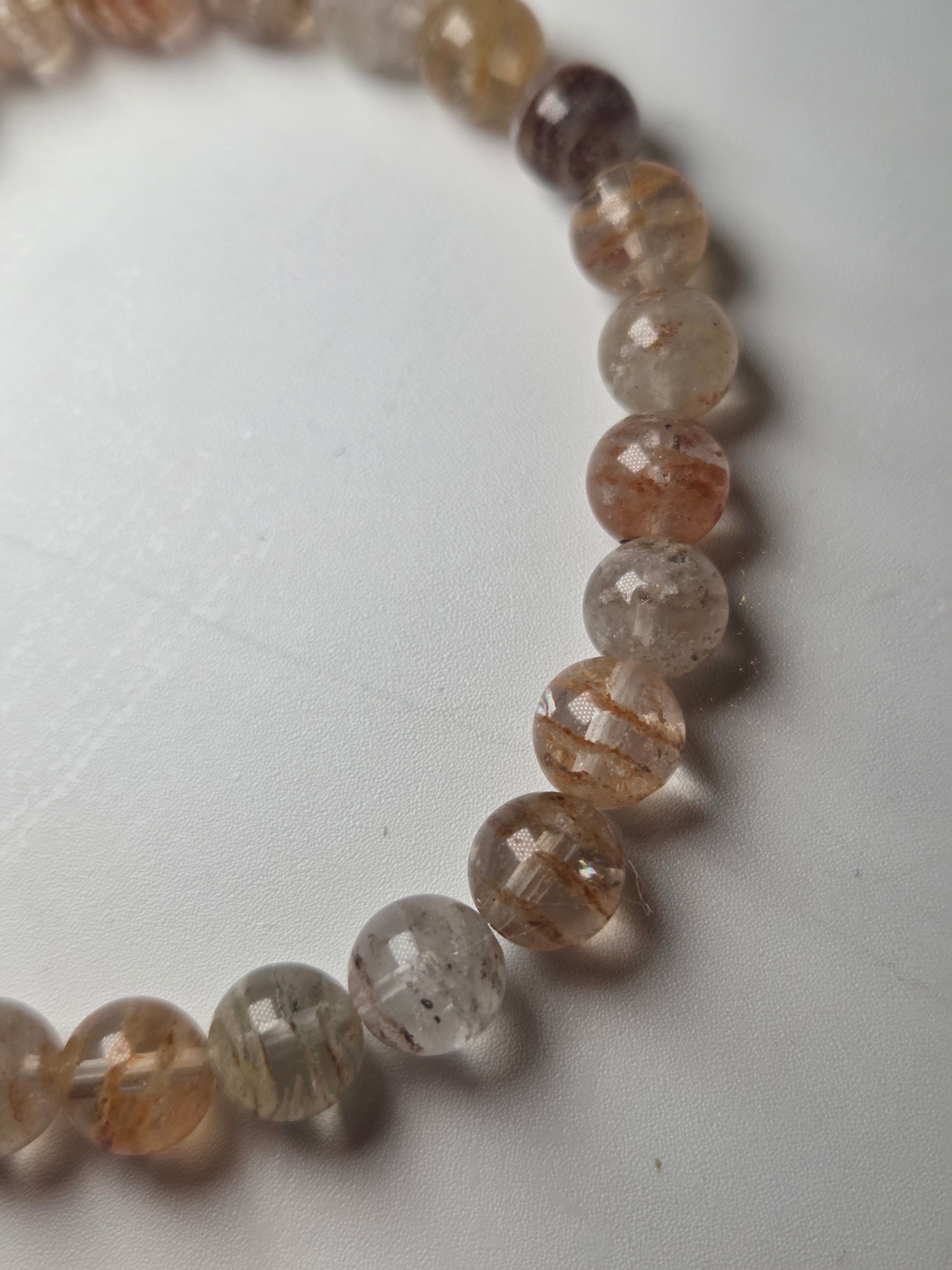 Thousand layers garden quartz crystal bracelet