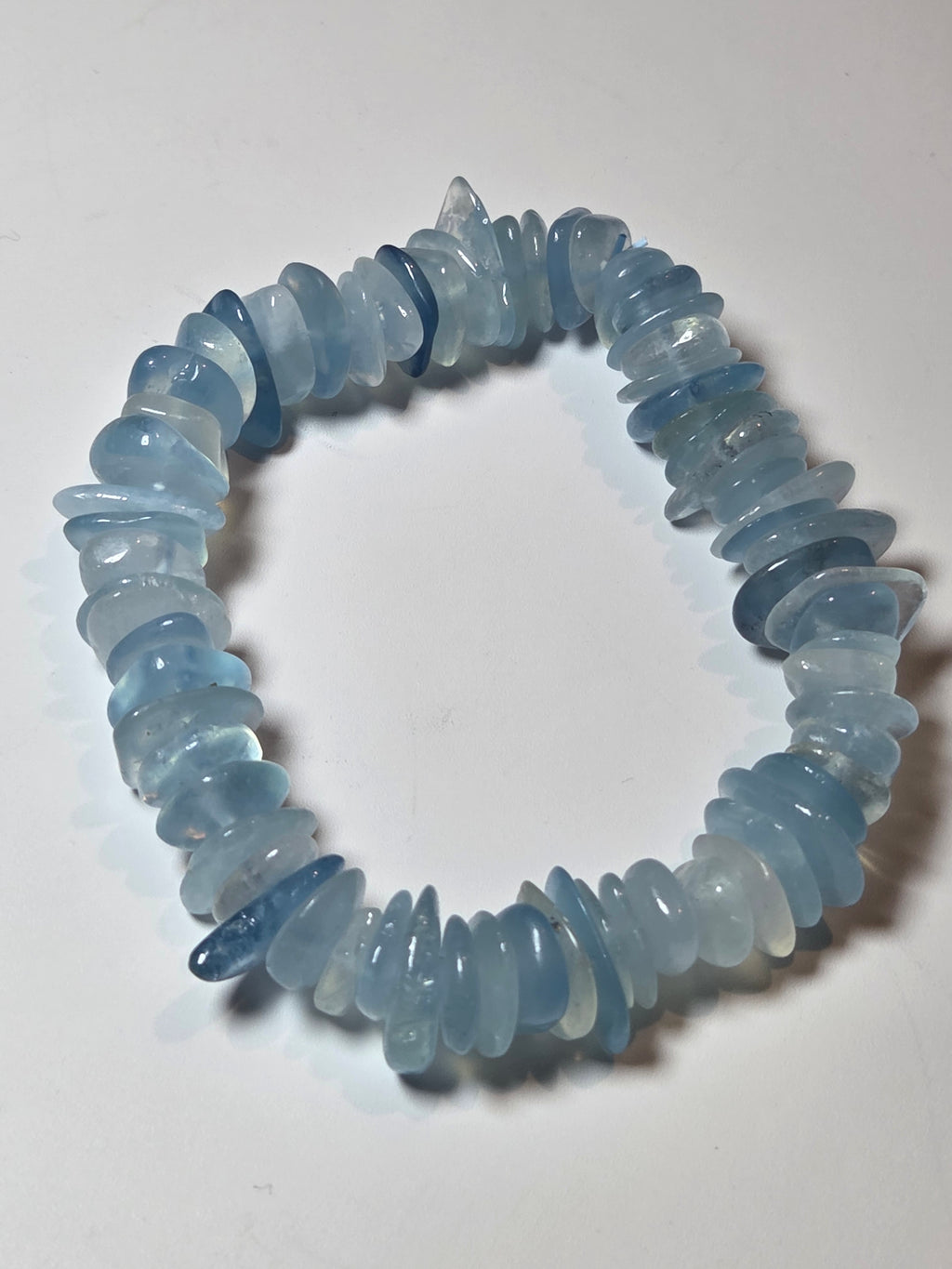 Aquamarine crystal bracelet