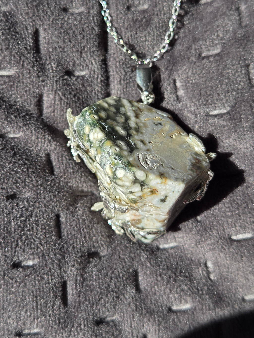 Ocean Jasper crystal necklace