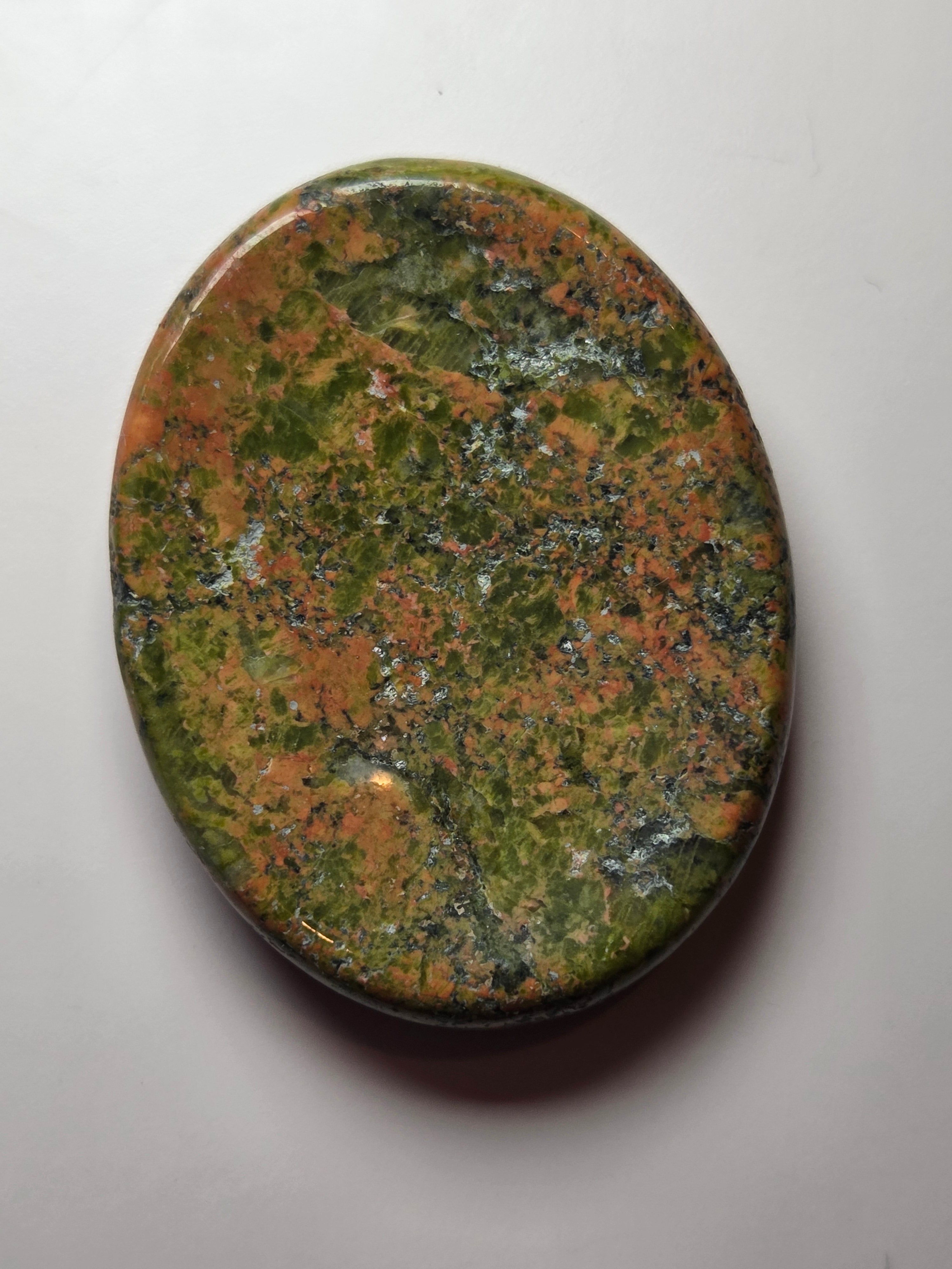 Unikite crystal worry stone