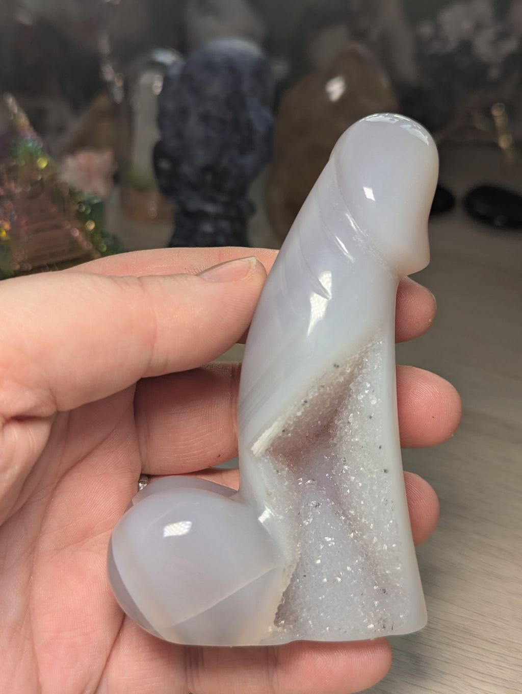 Duzy agate crystal Male ding dong