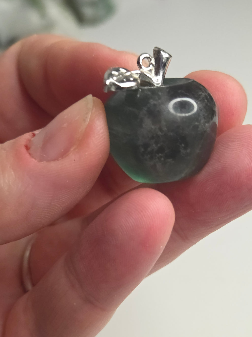 Flourite  crystal apples can be made into pendants