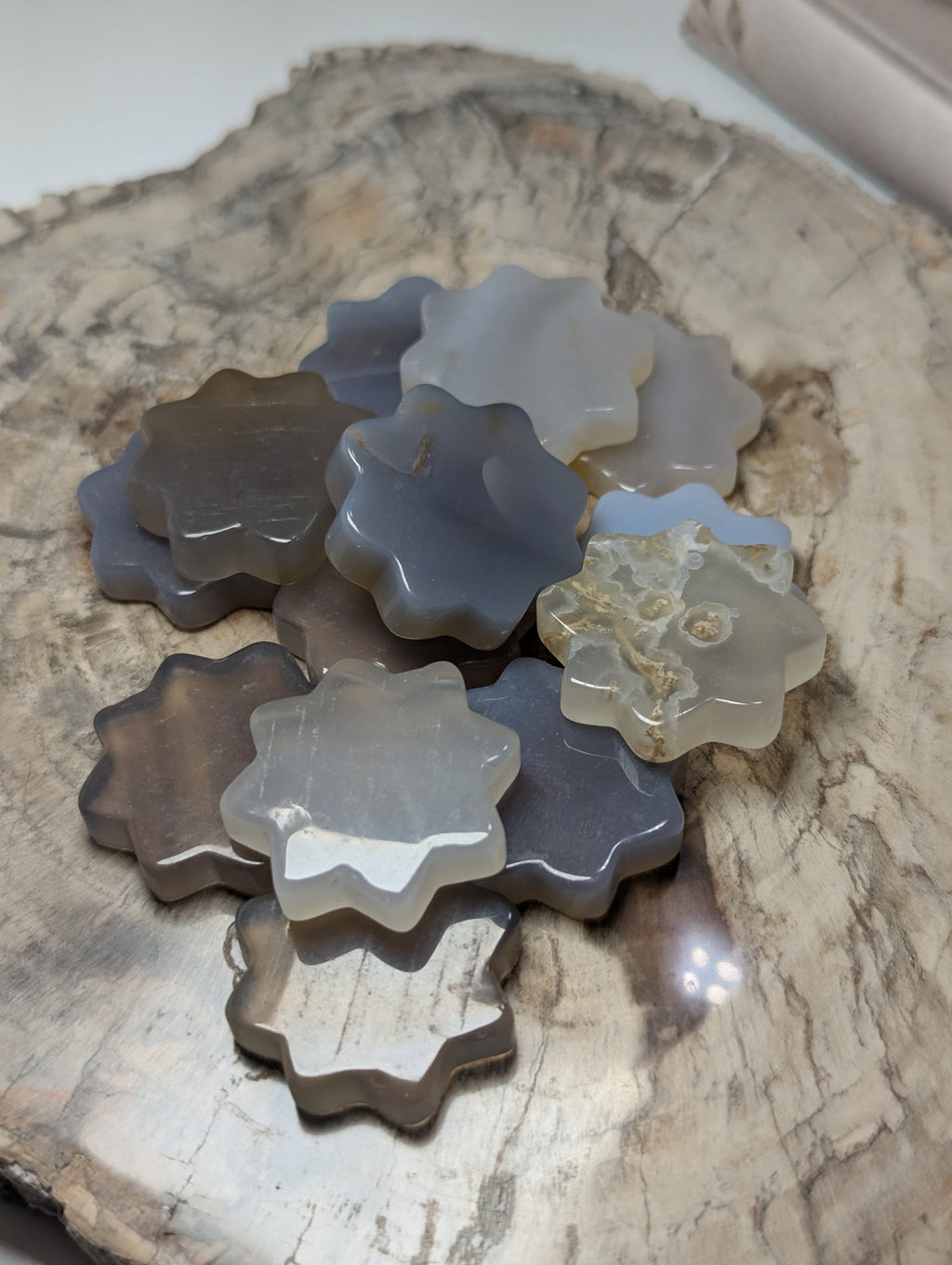 Agate crystal flowers 1 PC