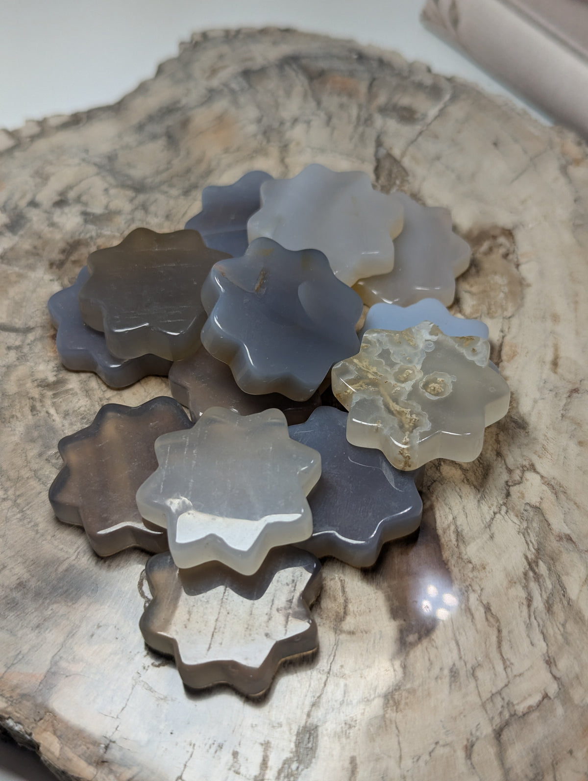 Agate crystal flowers 1 PC