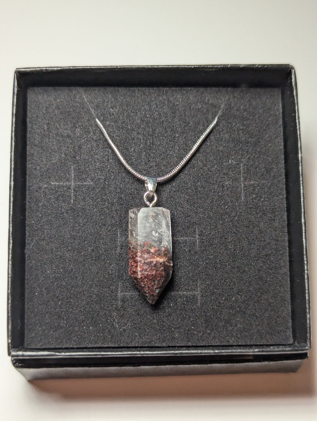Garden quartz crystal necklace