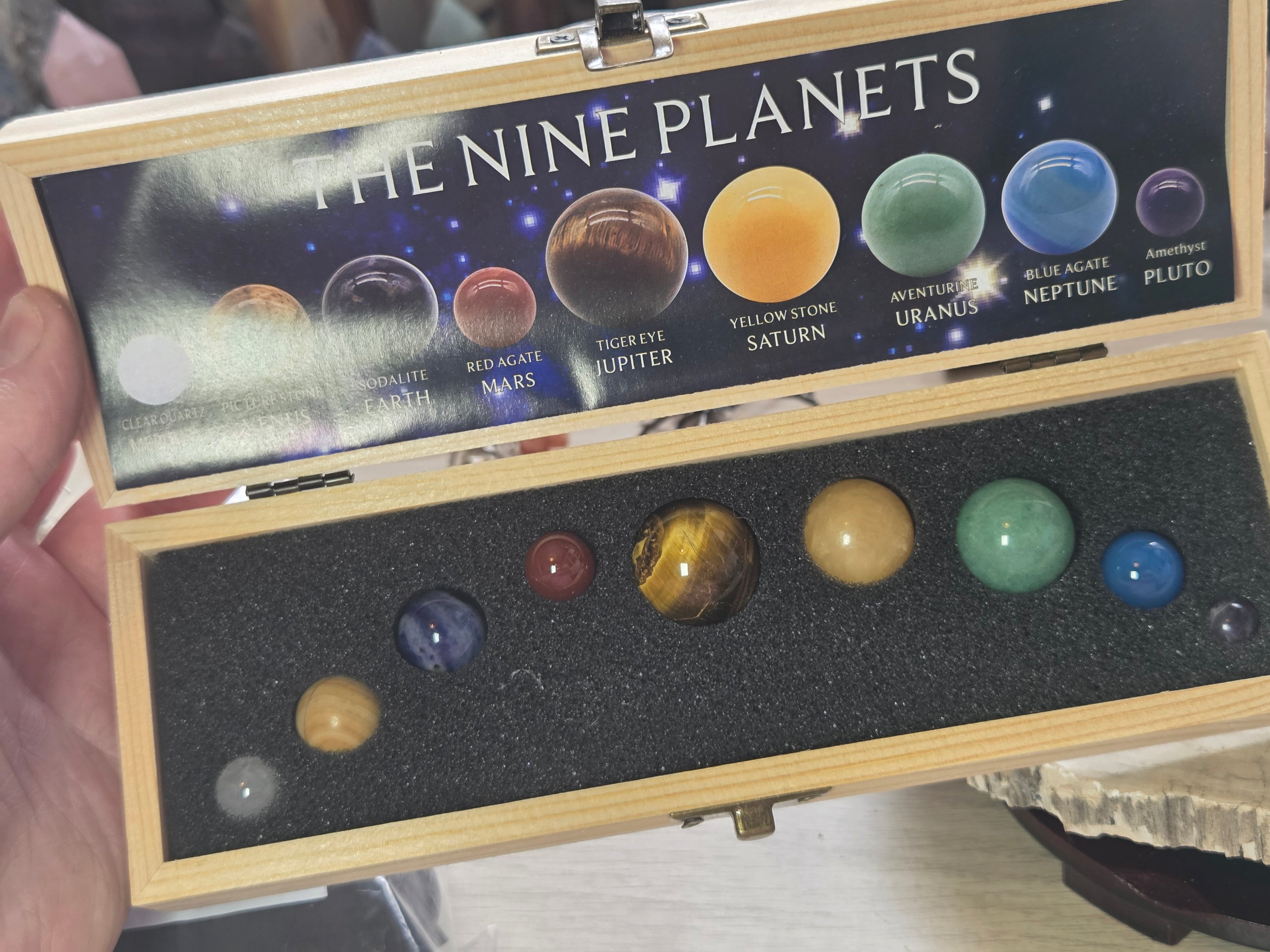 Crystal mini planet set in gift box