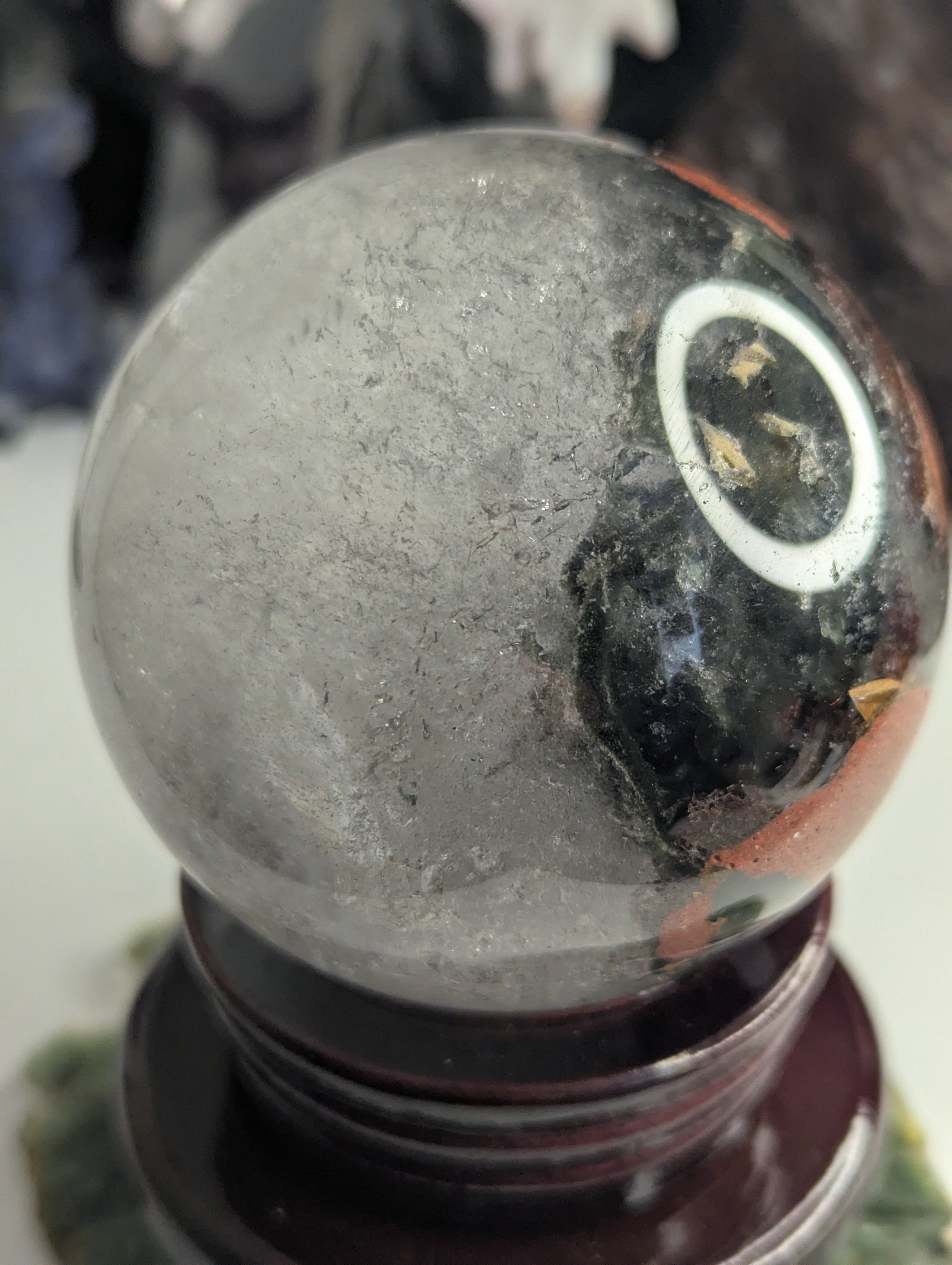 Amazing high Grade Garden quartz crystal sphere