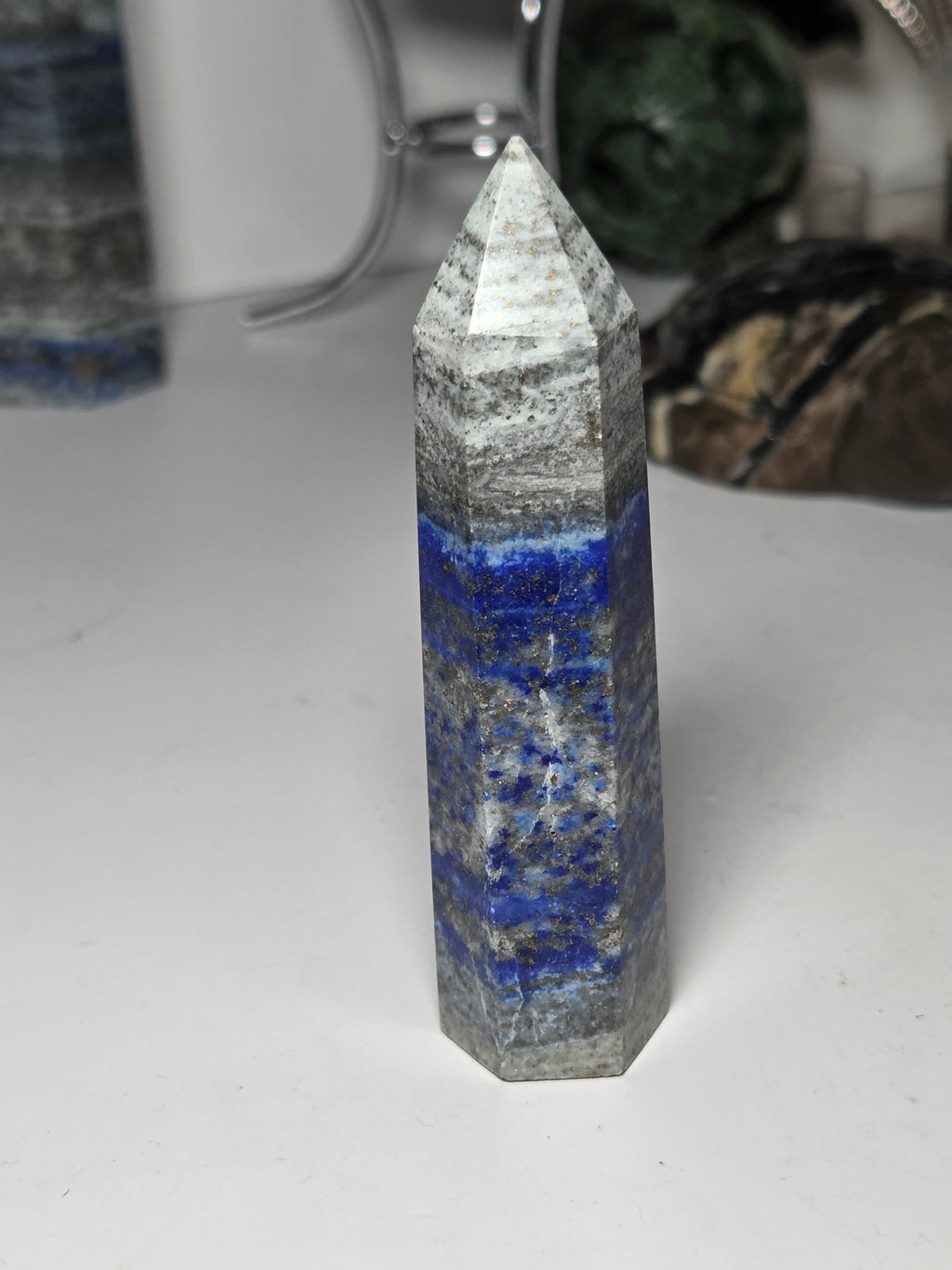 High quality crystal lapis Lazuli crystal tower