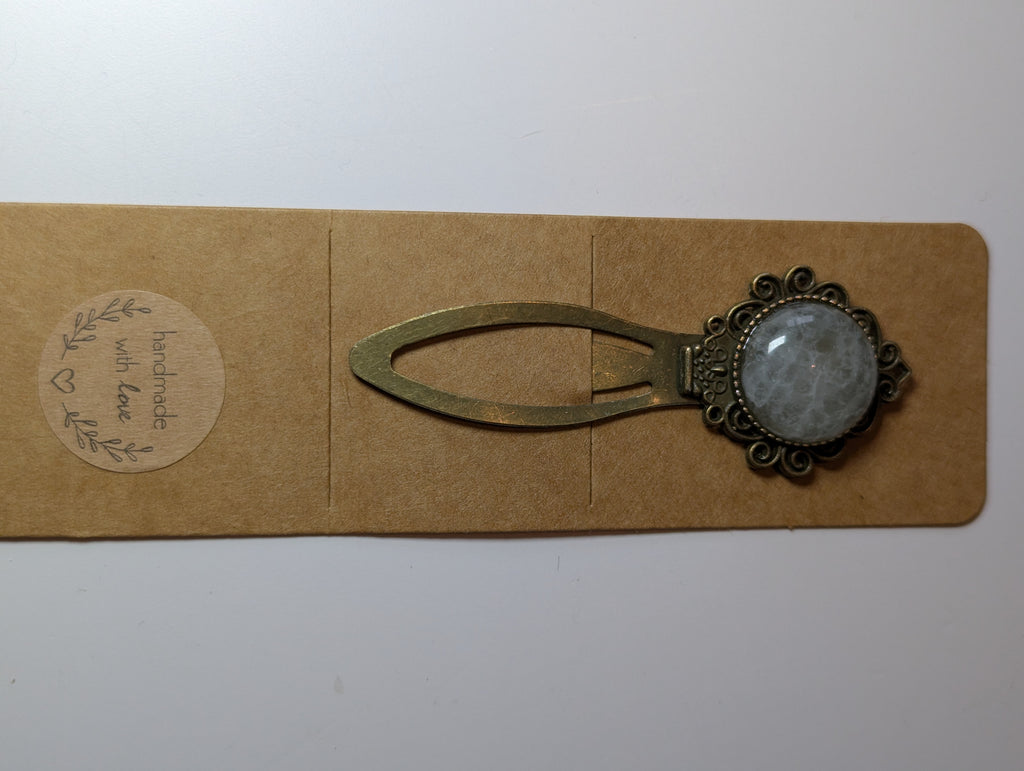 Clear quartz crystal bookmark