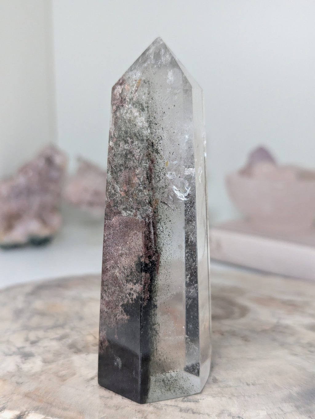 Grade AAA Garden quartz crystal tower