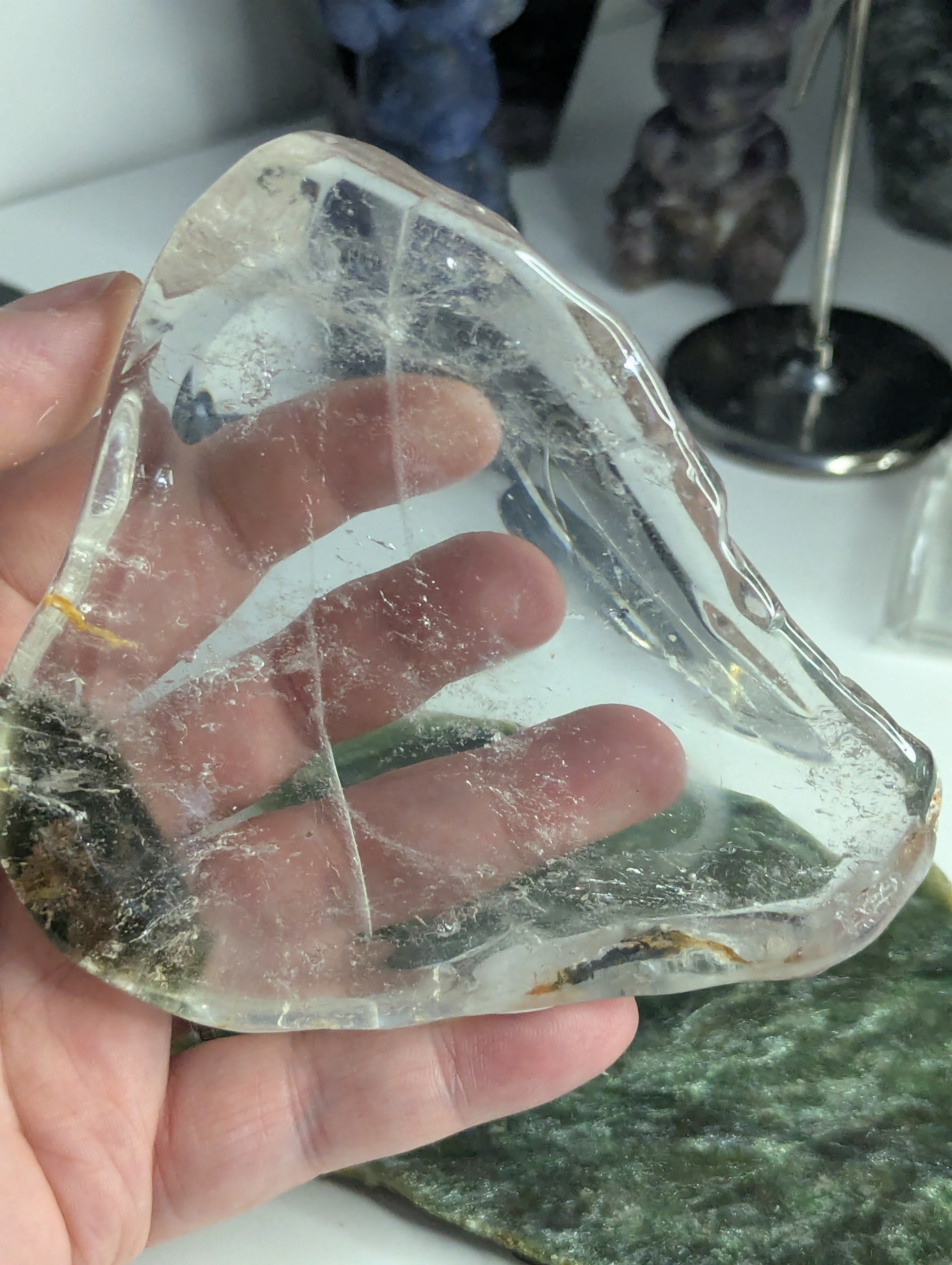 Garden quartz crystal bowl