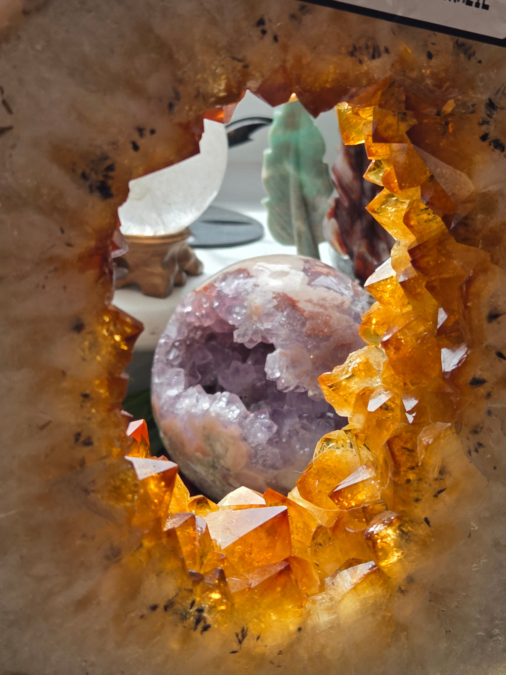 Stunning Citrine crystal portal