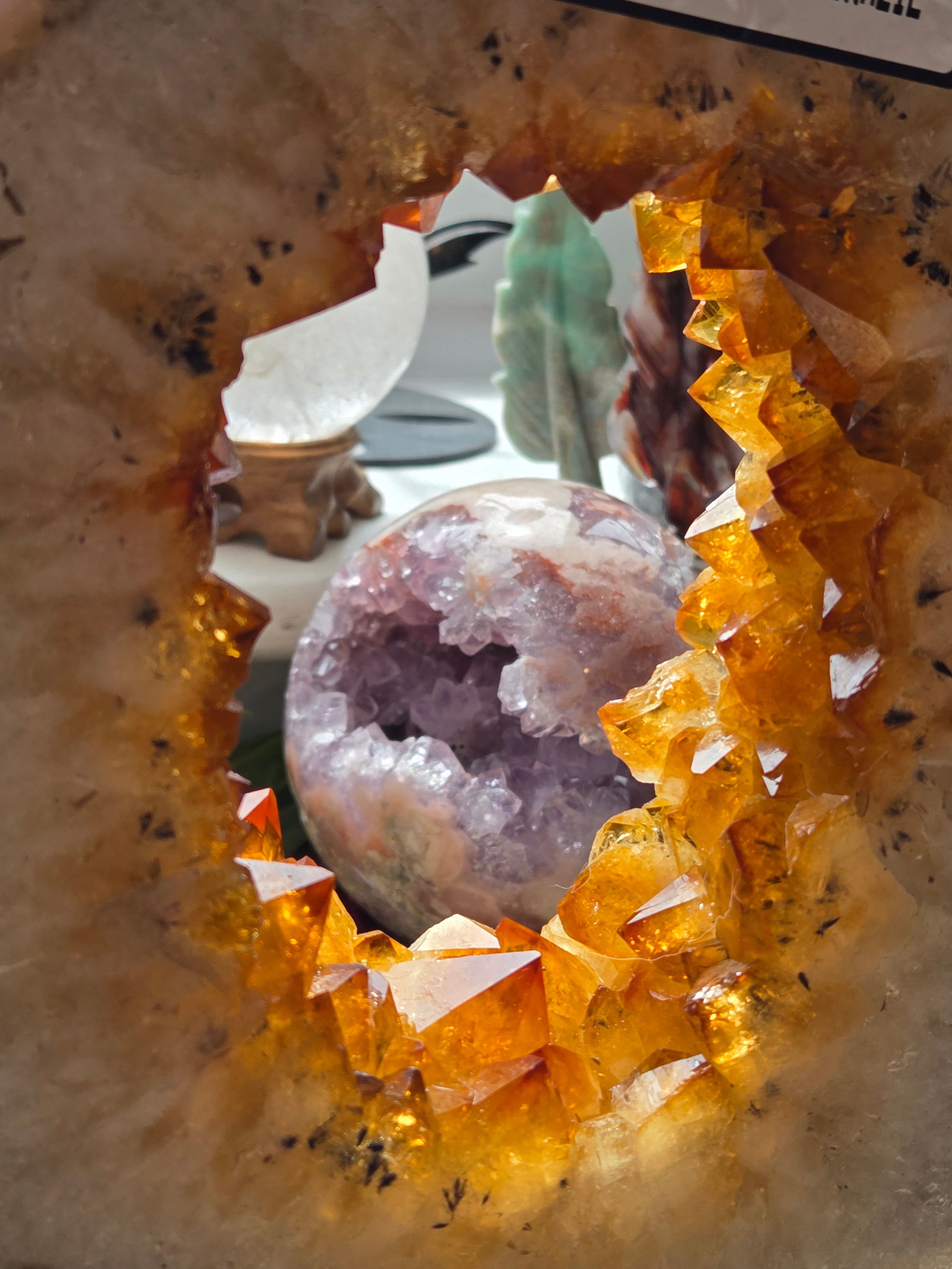 Stunning Citrine crystal portal