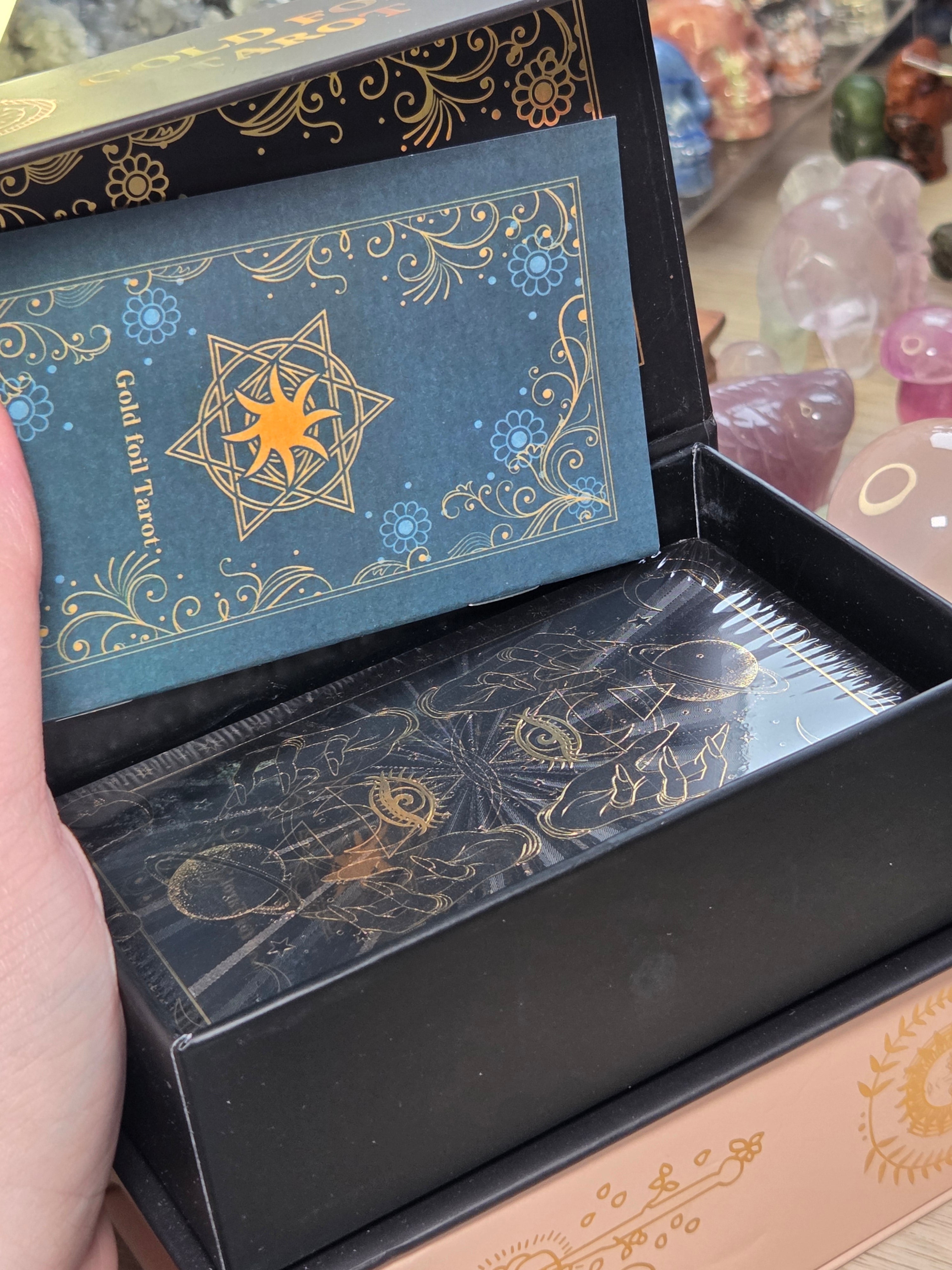 Black and Golden foil Tarror cards in hard case